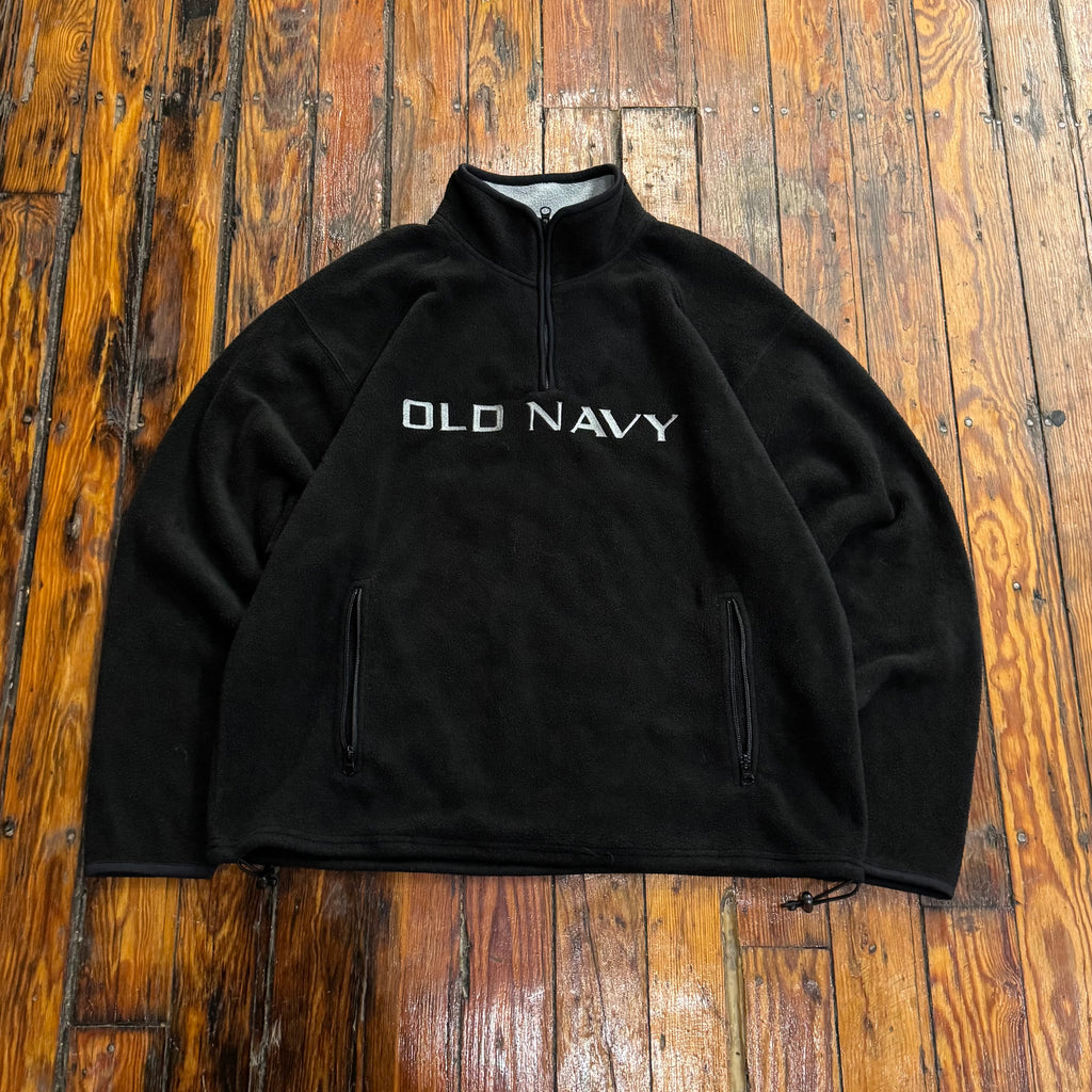 Y2K Old Navy Quarter Zip Fleece Jacket Sz XL