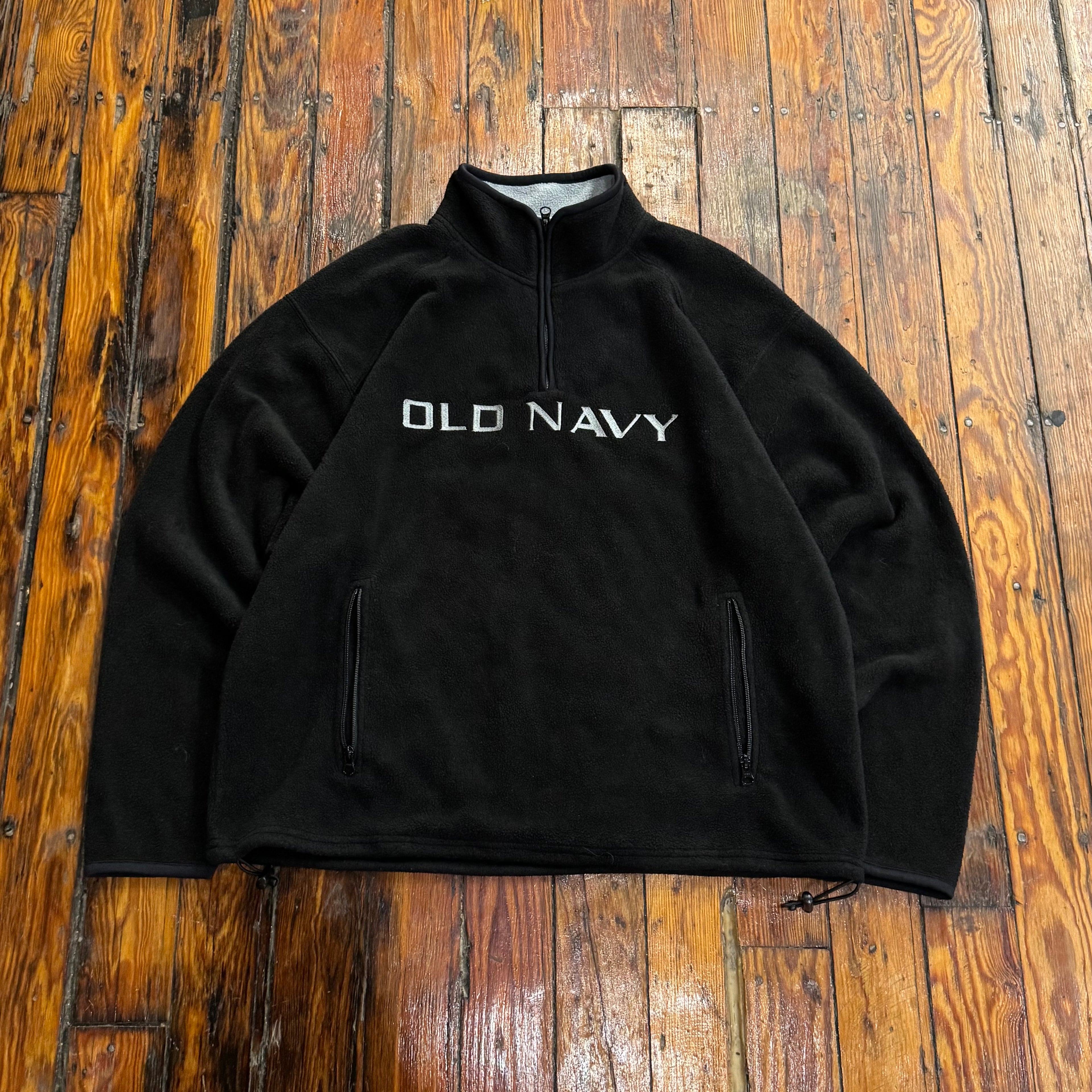 Y2K Old Navy Quarter Zip Fleece Jacket Sz XL