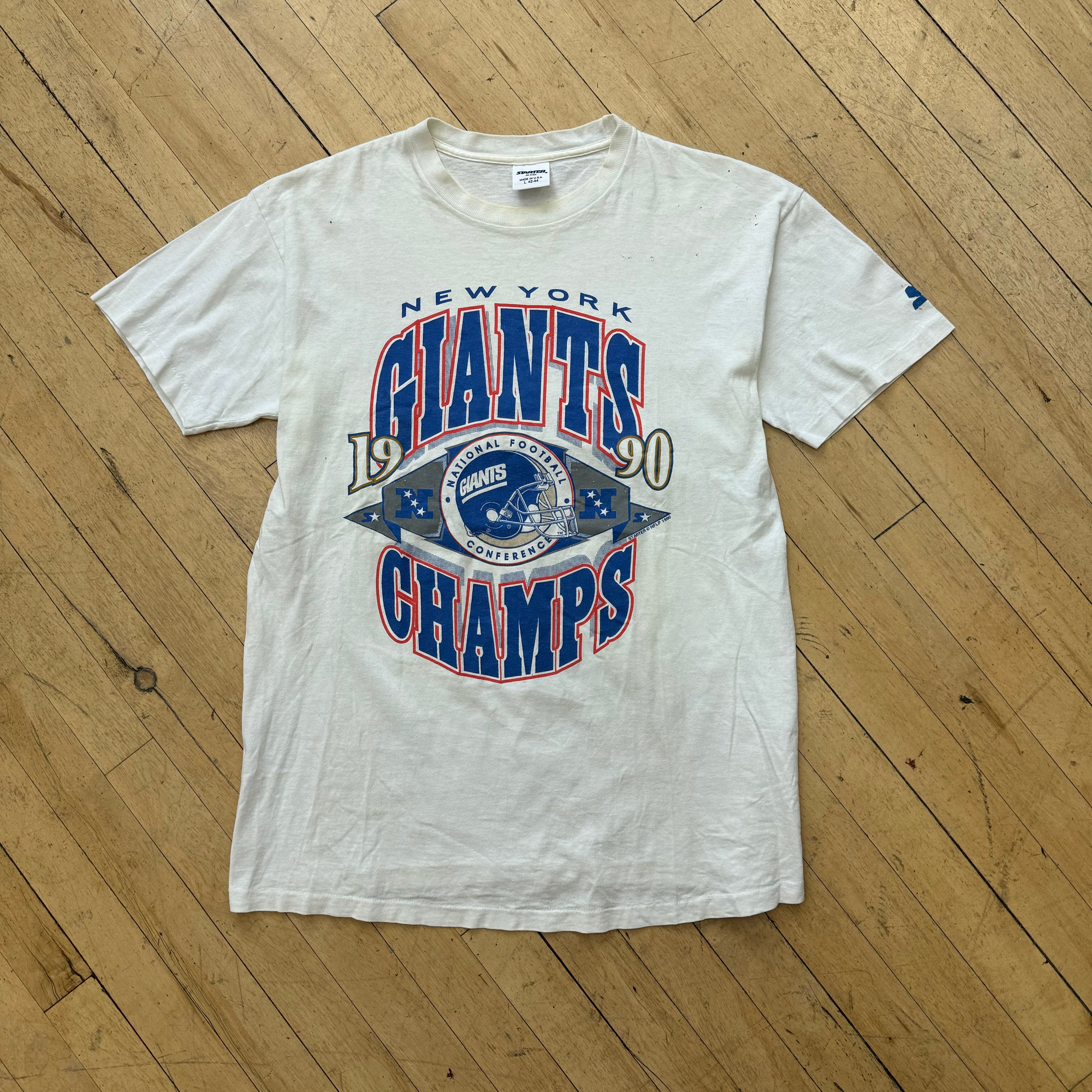 Vintage Starter New York Giants Champs T-shirt Sz M