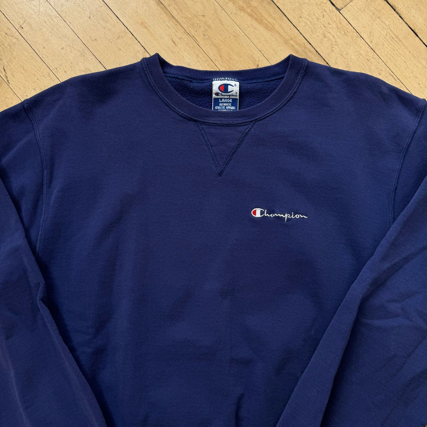 Vintage Champion SpellOut CrewNeck Sz L