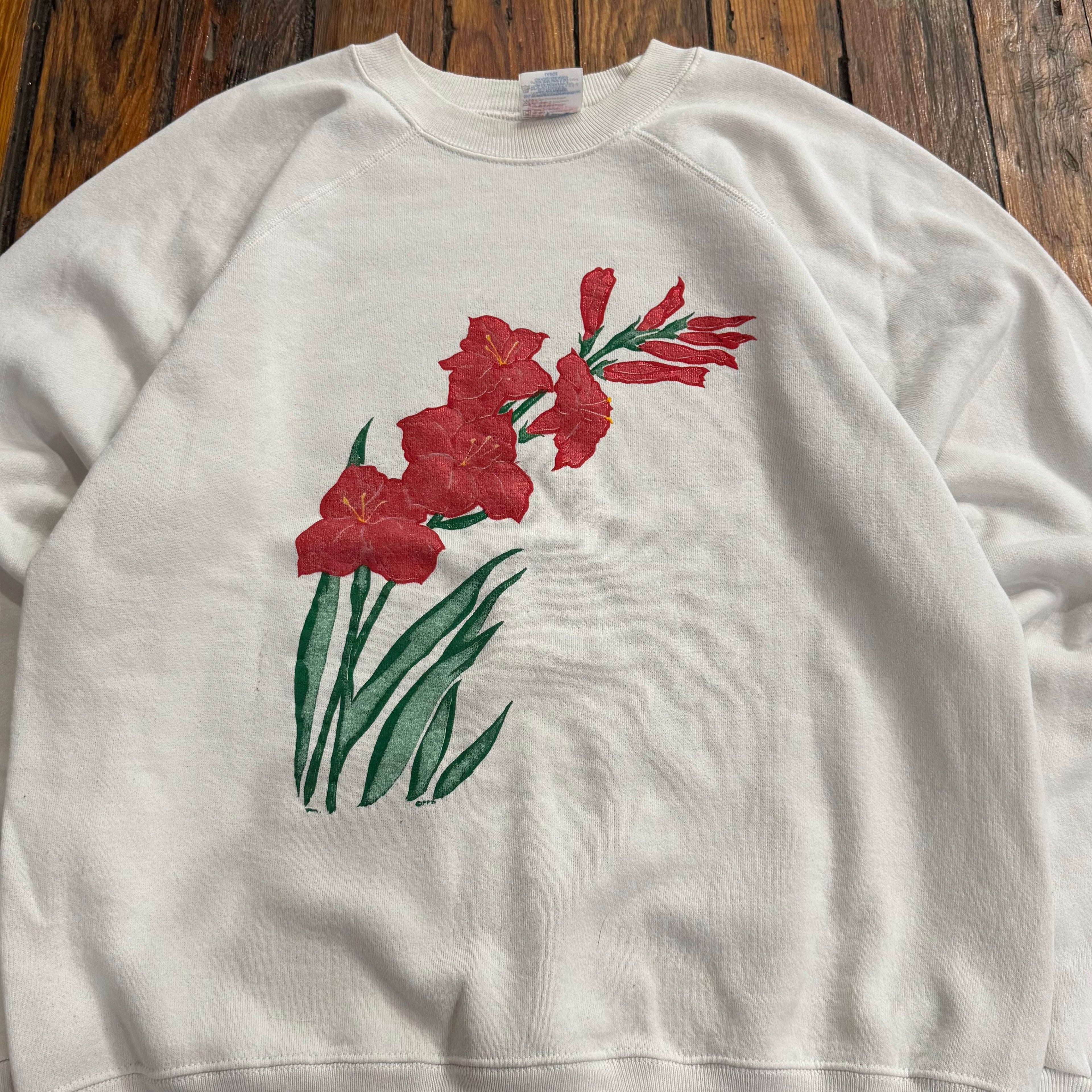 Vintage Flowers Crewneck Sz L