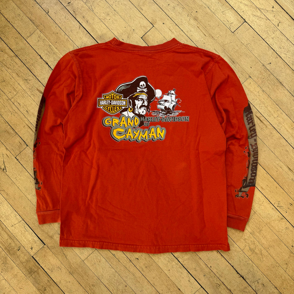 Harley Davidson Grand Cayman Long Sleeve T-shirt Sz L