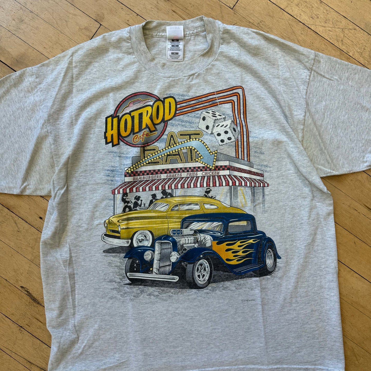 Vintage Hot Rod Cafe T-shirt Sz L