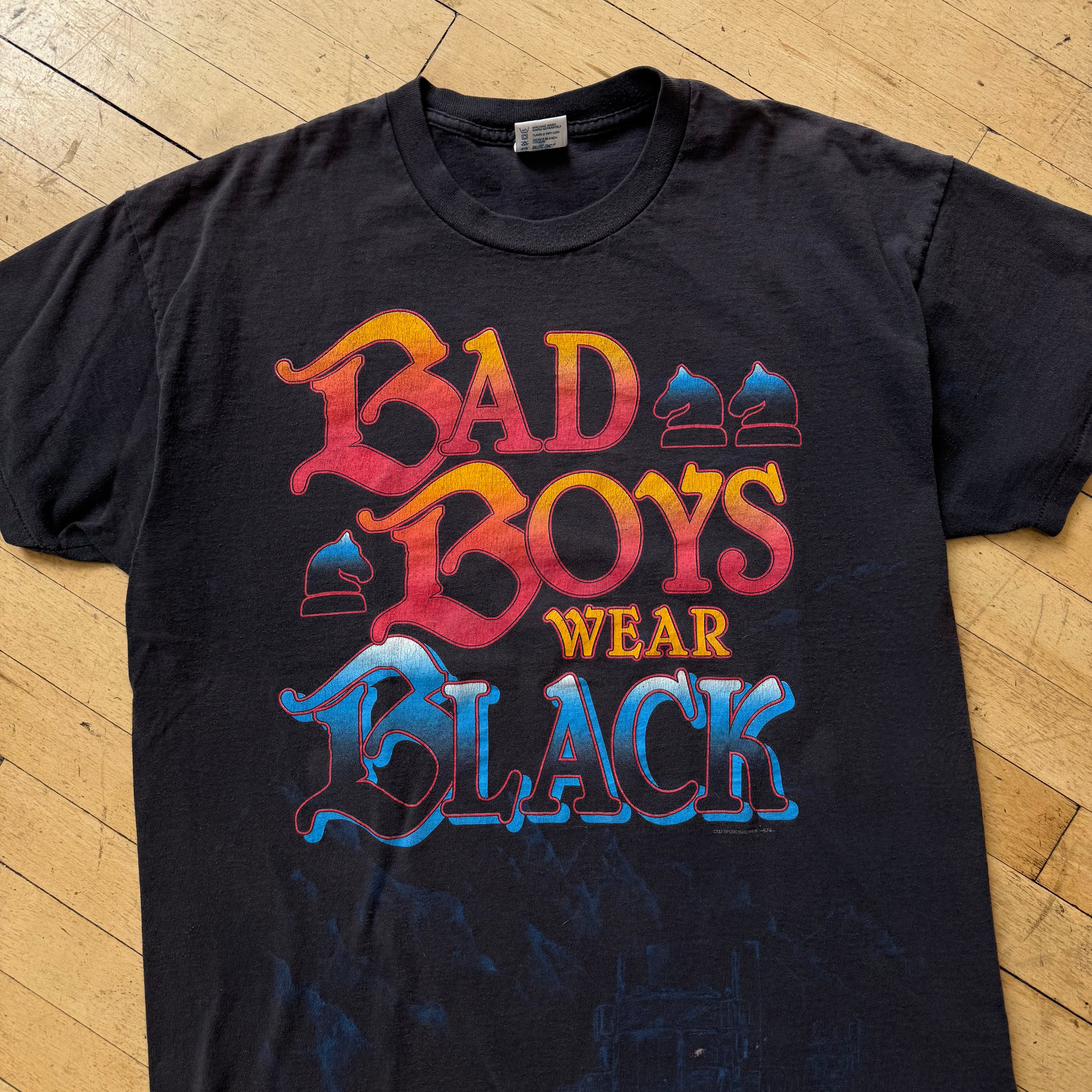 Vintage Bad Boys wear Black Trucking T-shirt Sz XL