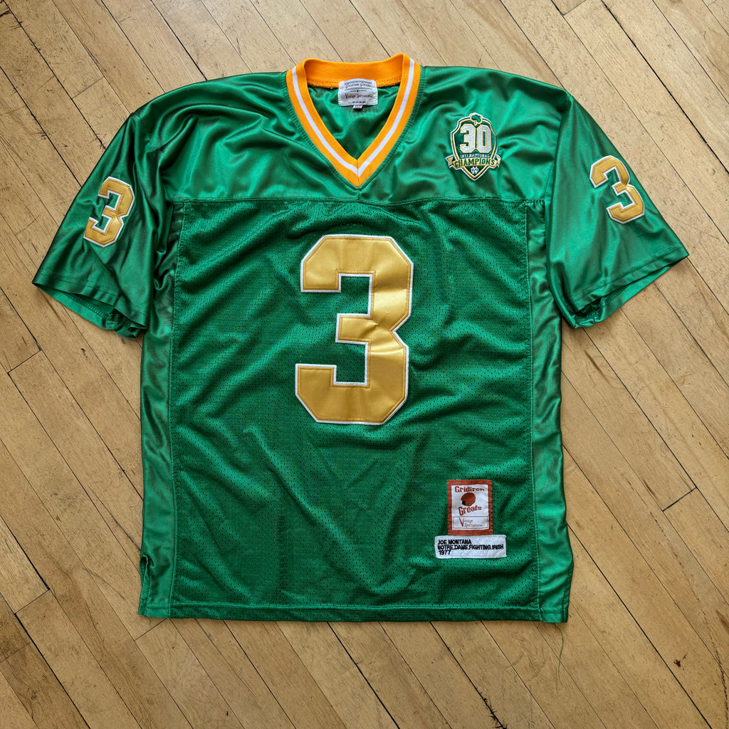 Vintage Notre Dame “Montana” Football Jersey Sz L