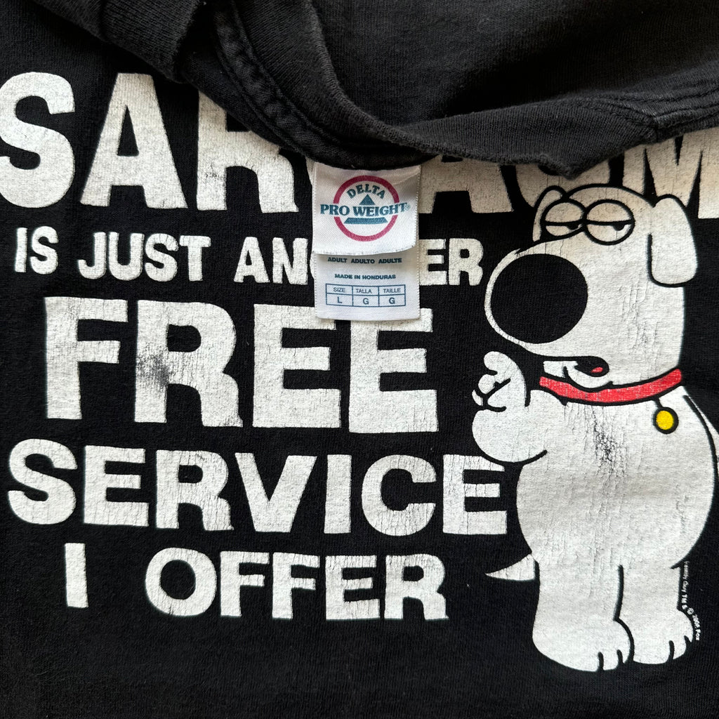 Y2K Family Guy Sarcasm T-shirt Sz L