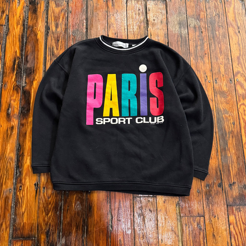 Vintage Paris Sports Club Crewneck Sz M