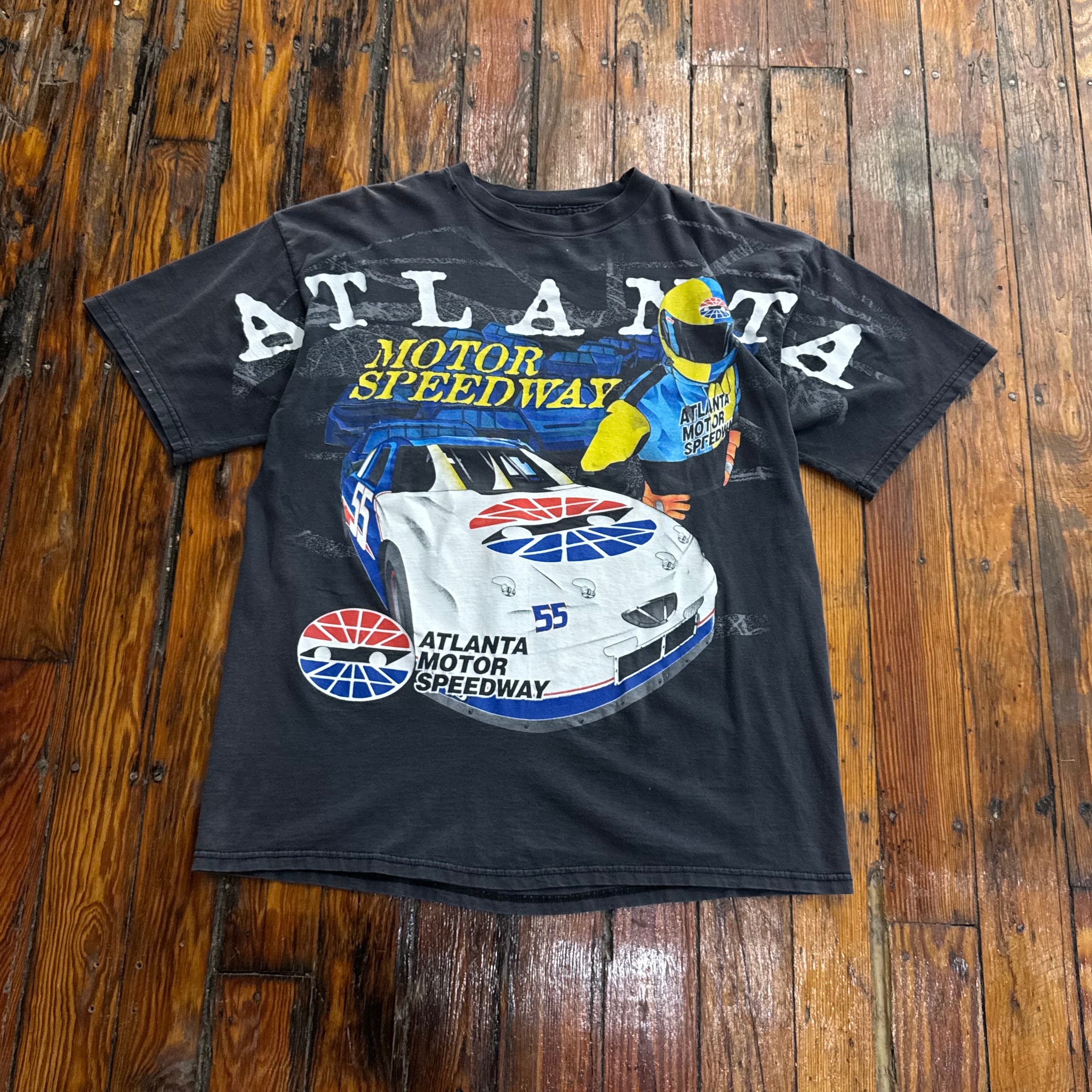 Vintage Atlanta Nascar AOP T-shirt Sz XL