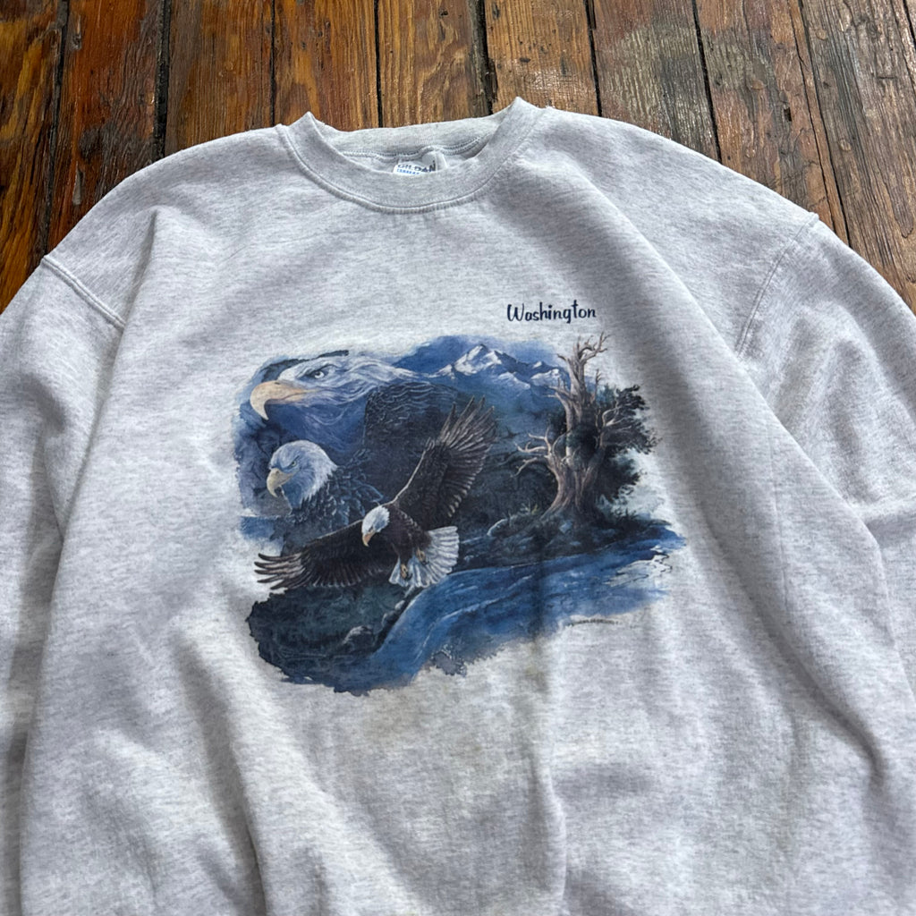 Vintage Washington Eagle Crewneck Sz L