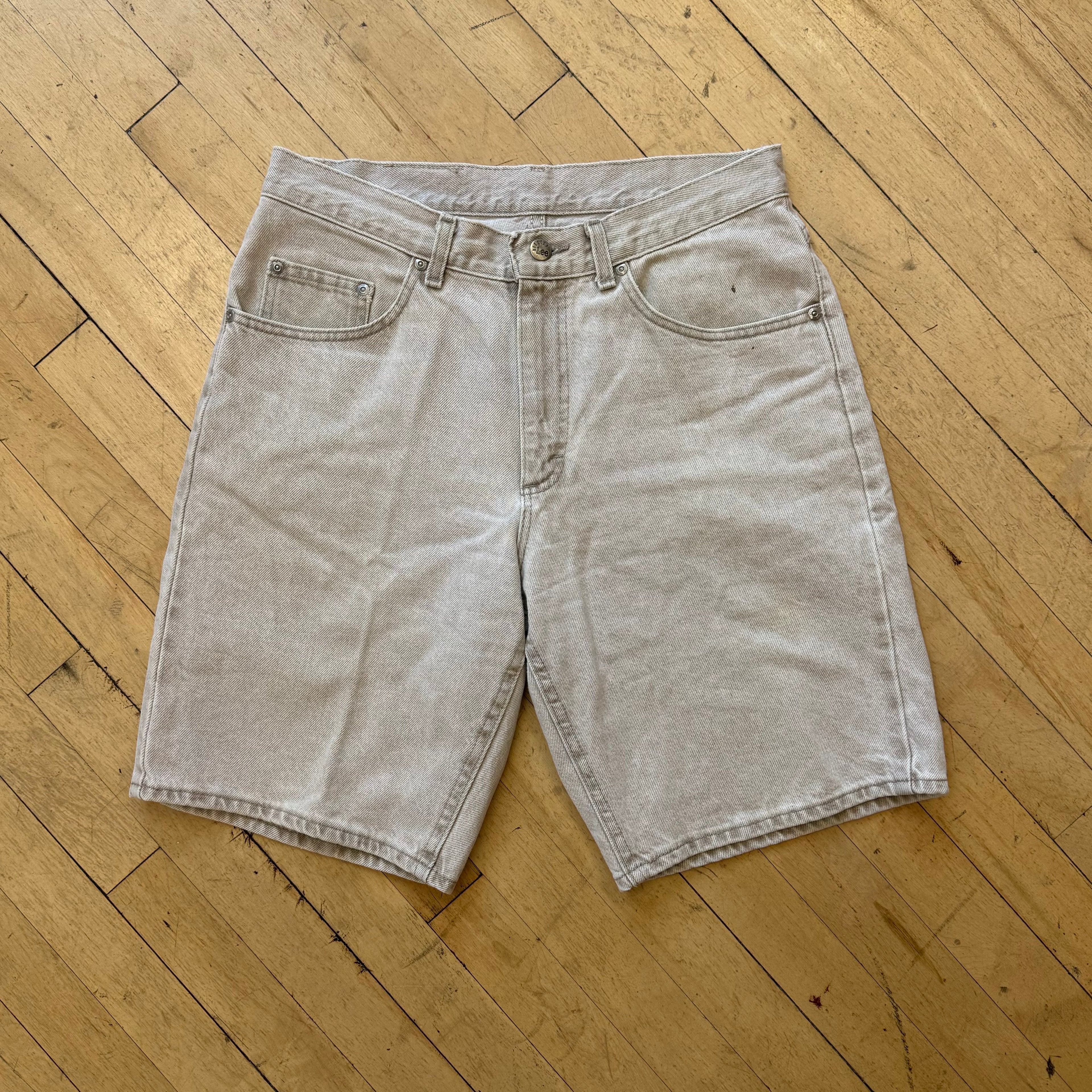 Vintage Lee Light Denim Jean Shorts Sz 32