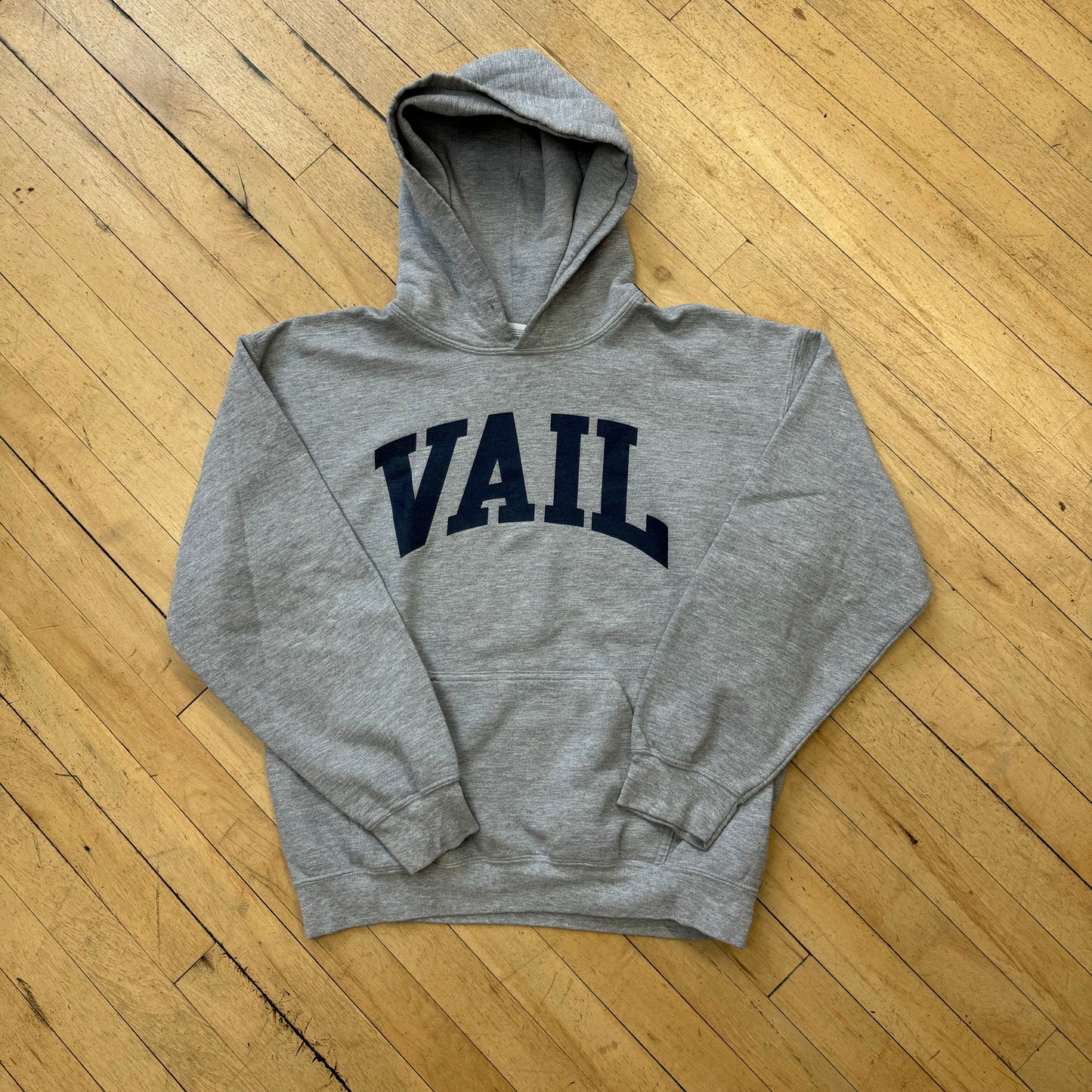 Vintage Vail SpellOut Hoodie Sz M