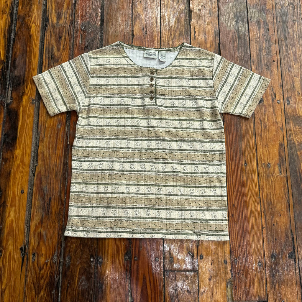 Vintage Classic Elements Striped T-shirt Sz M