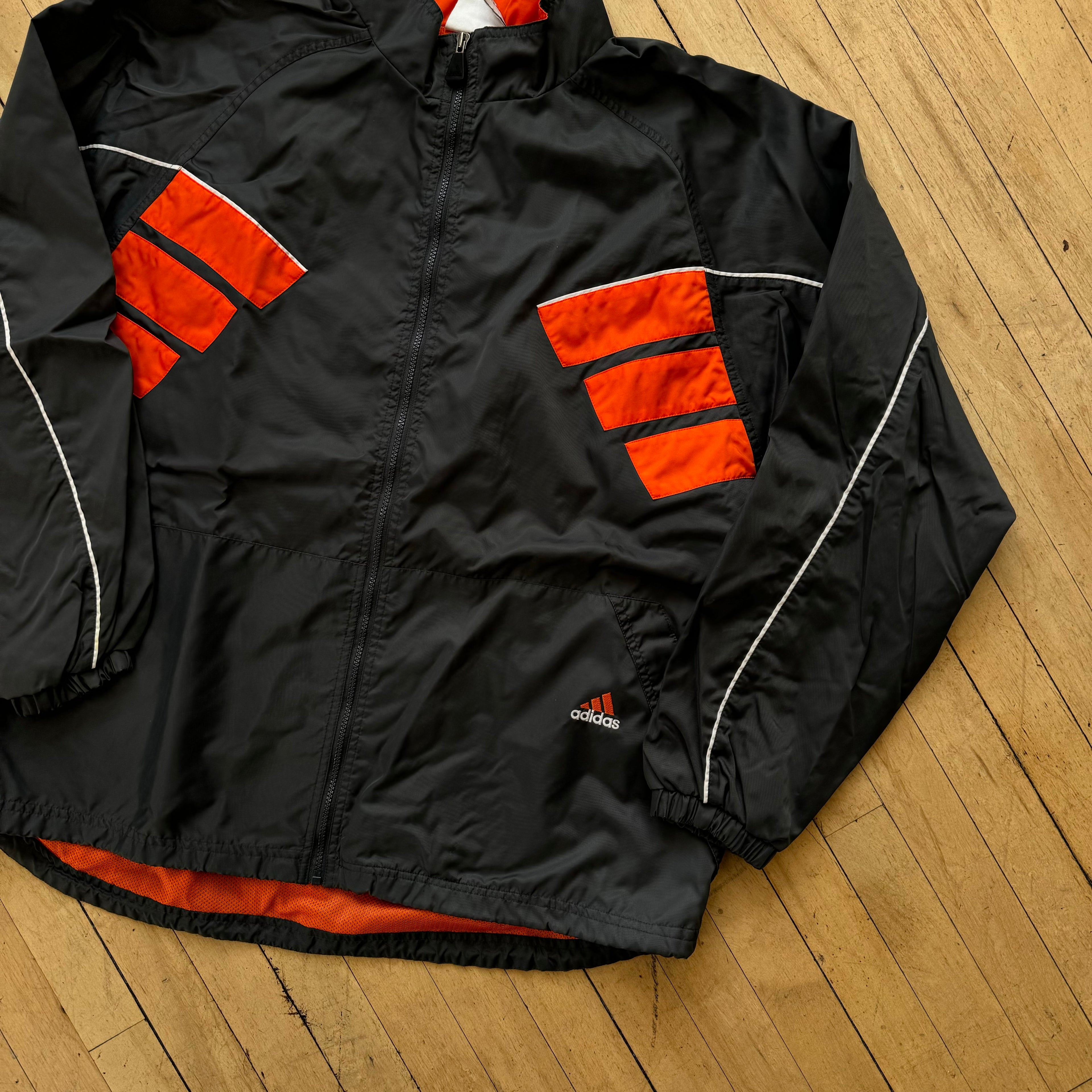 Vintage Adidas Windbreaker Zip-Up Jacket Sz XL