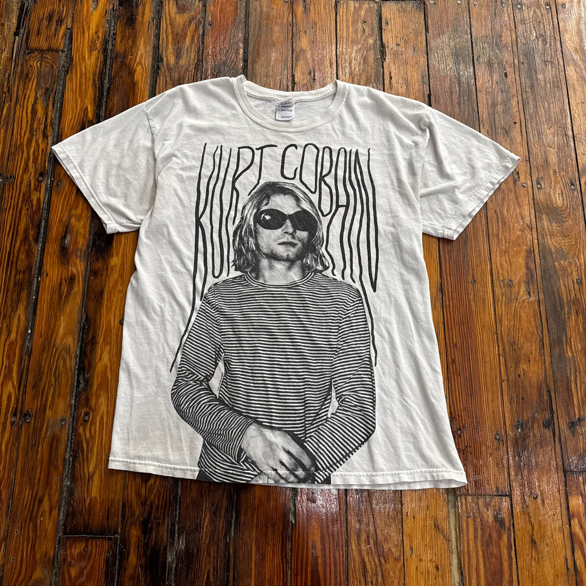 Y2K Kurt Cobain T-shirt Sz L