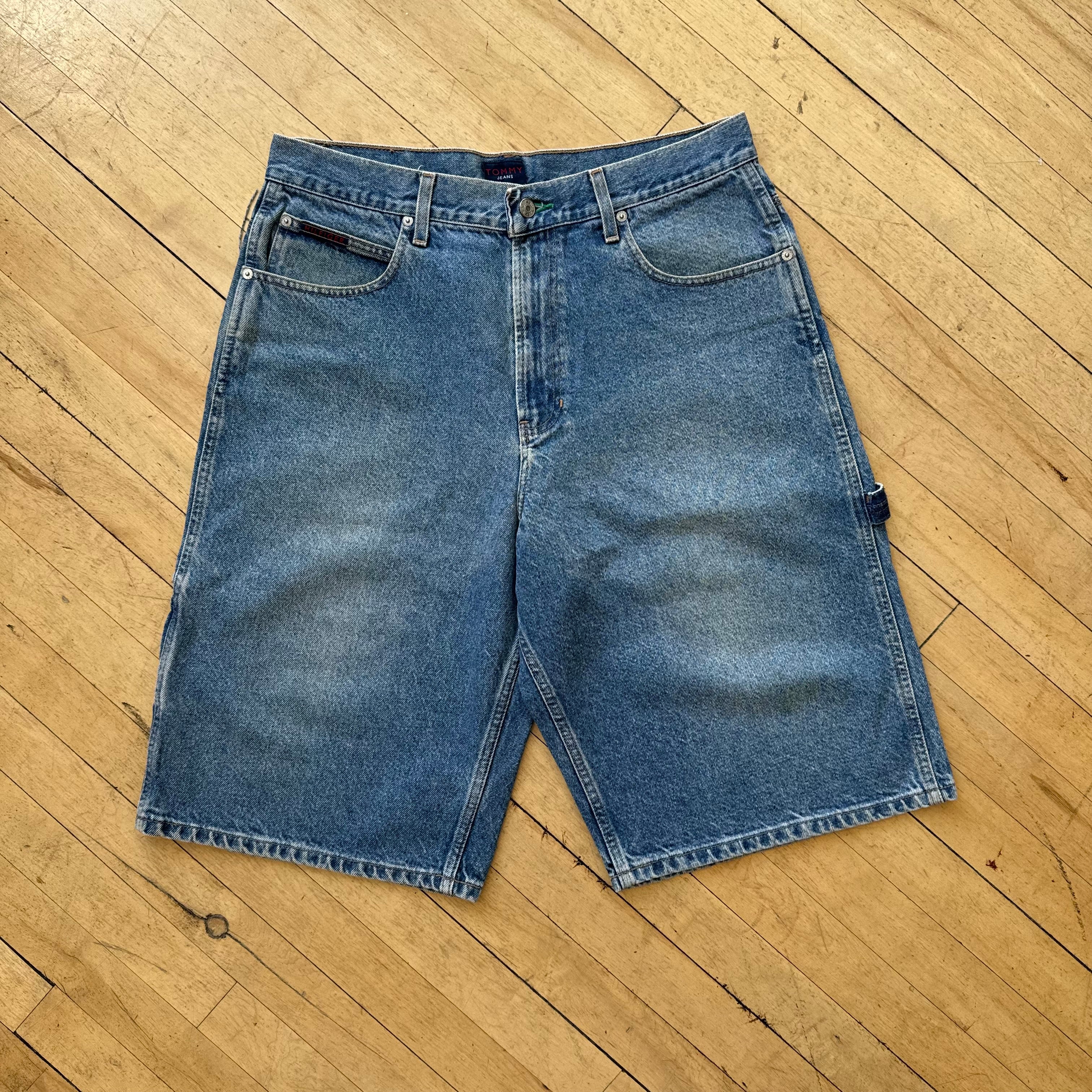 Vintage Tommy Hilfiger Carpenter Denim Jean Shorts Sz 34