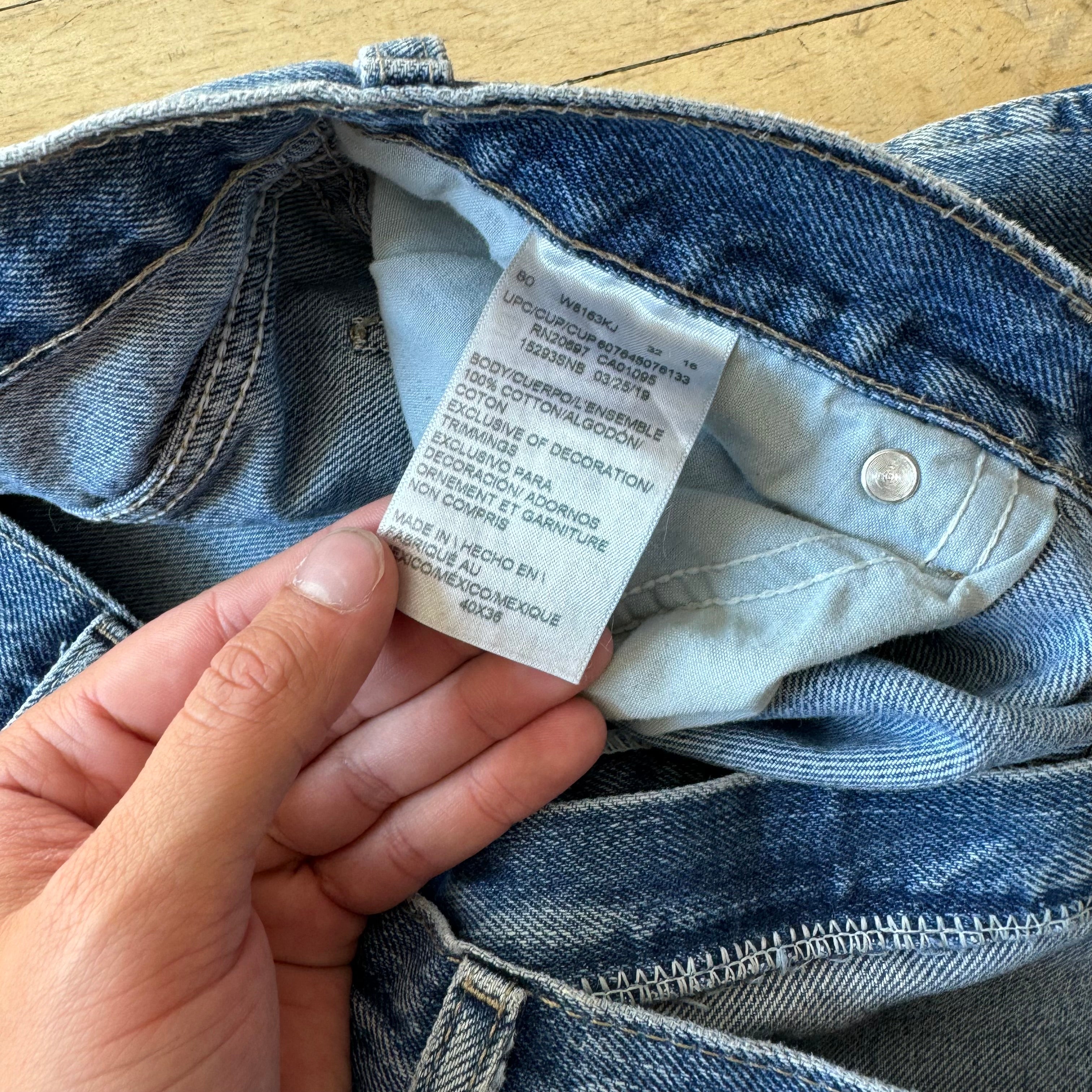 Vintage Dickies Double Knee Denim Jeans Sz 40x36