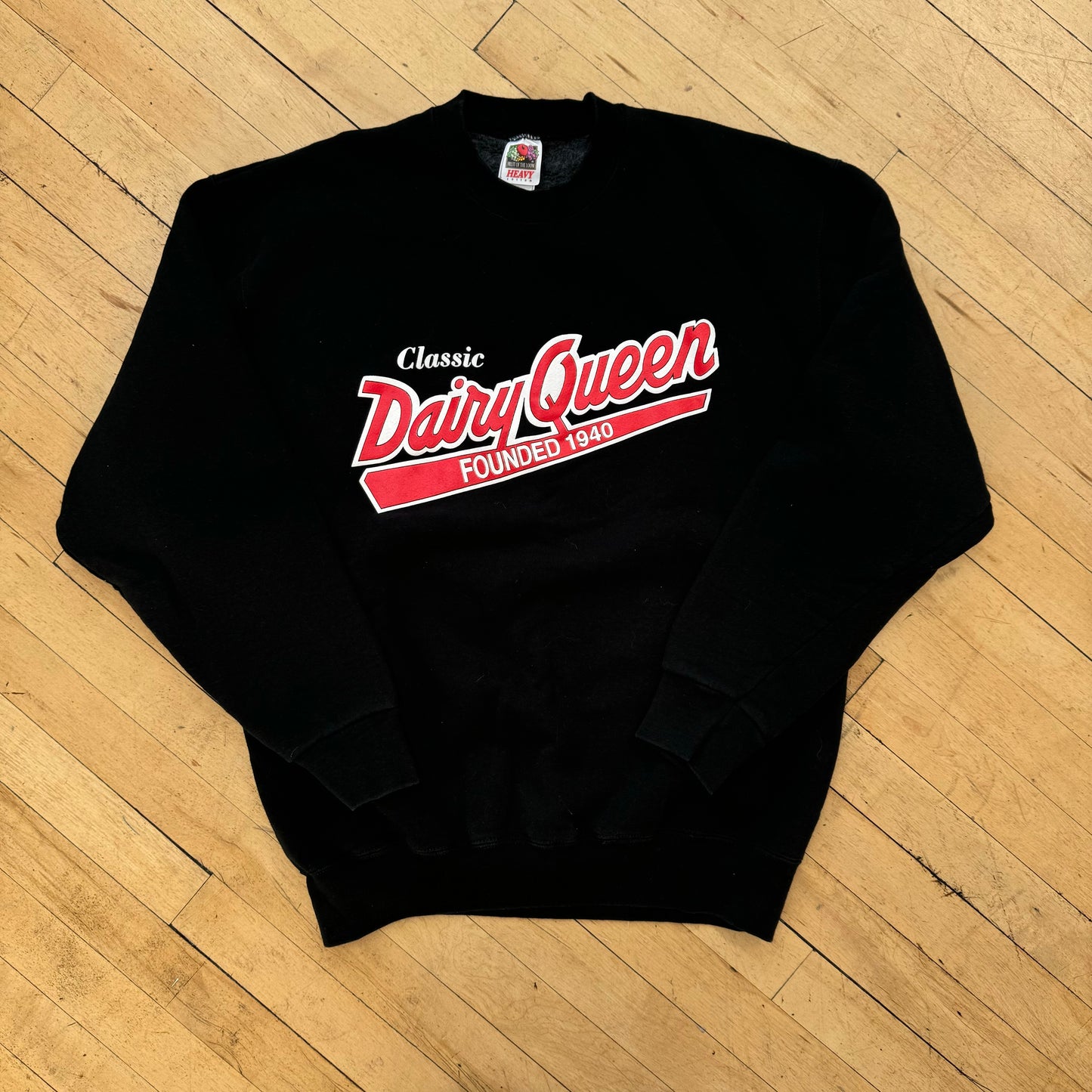 Vintage Dairy Queen SpellOut CrewNeck Sz L