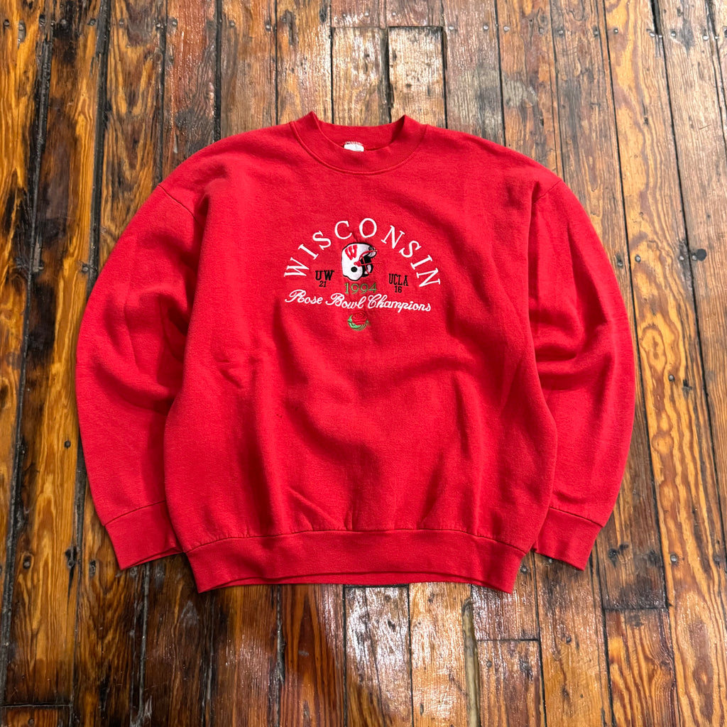 Vintage Wisconsin Rose Bowl Champions CrewNeck Sz L