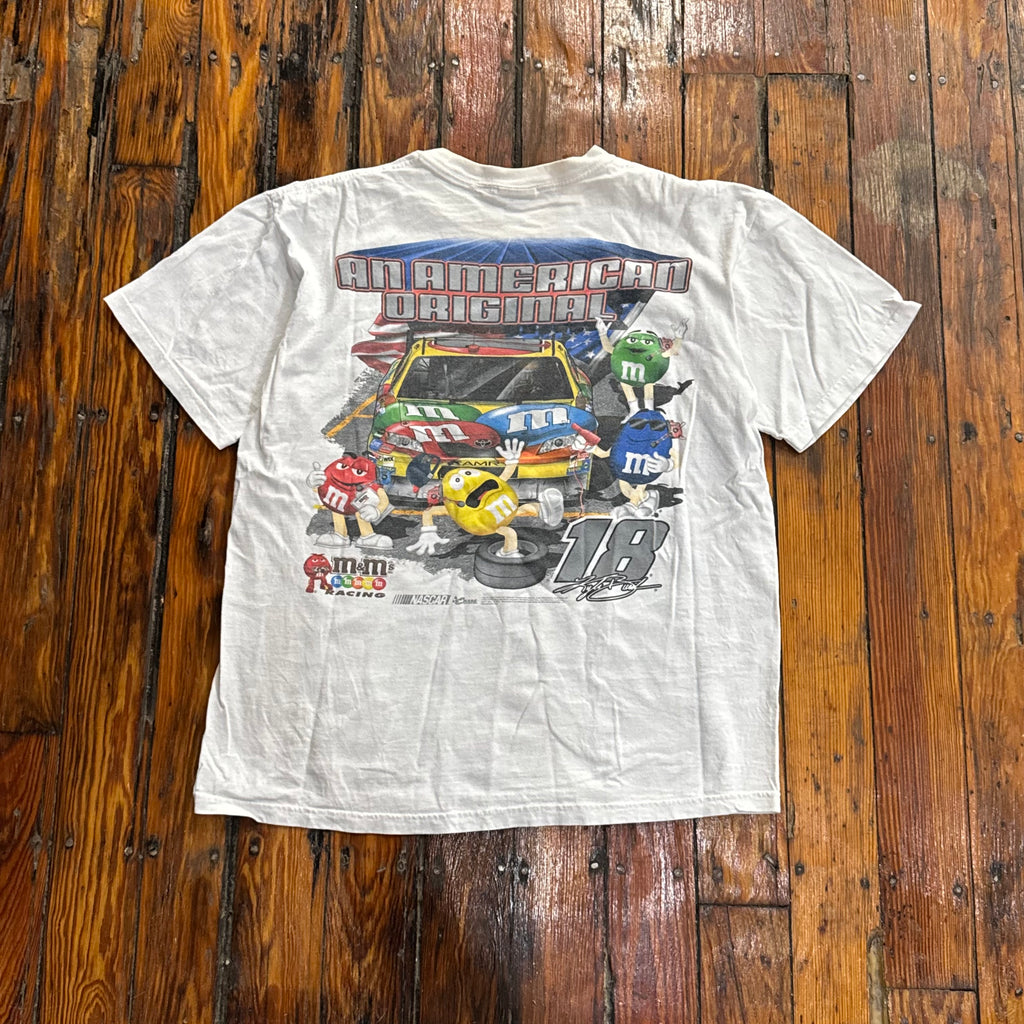 Y2K M & M Kyle Busch Nascar T-shirt Sz L