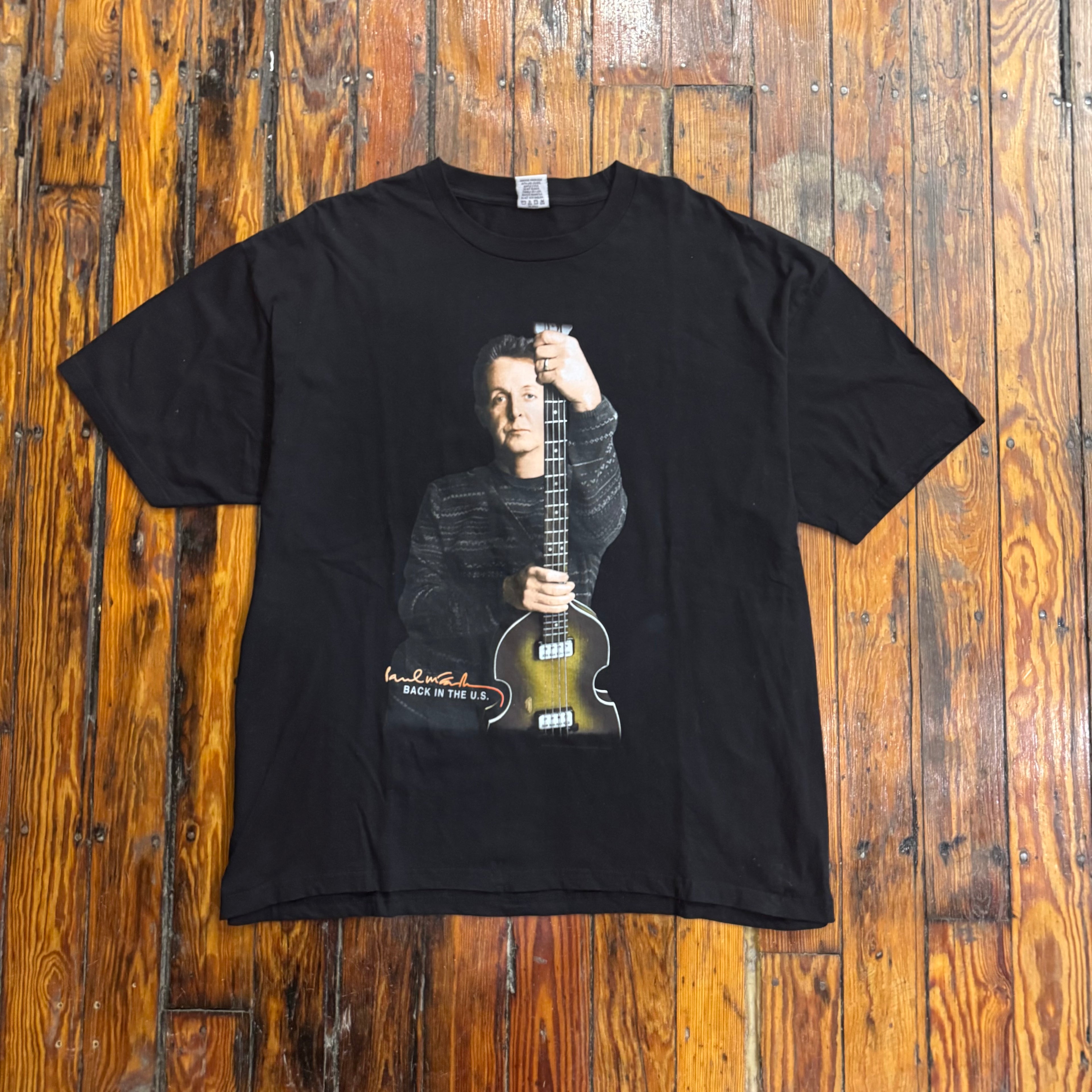 Vintage Paul McCartney Back in Us Tour T-shirt Sz XXL