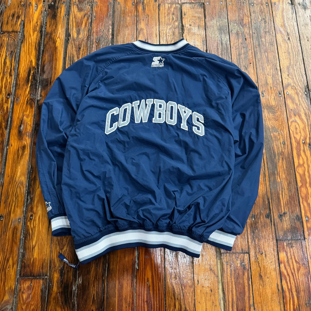 Vintage Starter ProLine Cowboys Pullover Jacket Sz XL