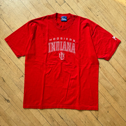 Vintage Indiana Hoosiers Embroidered T-shirt Sz XL