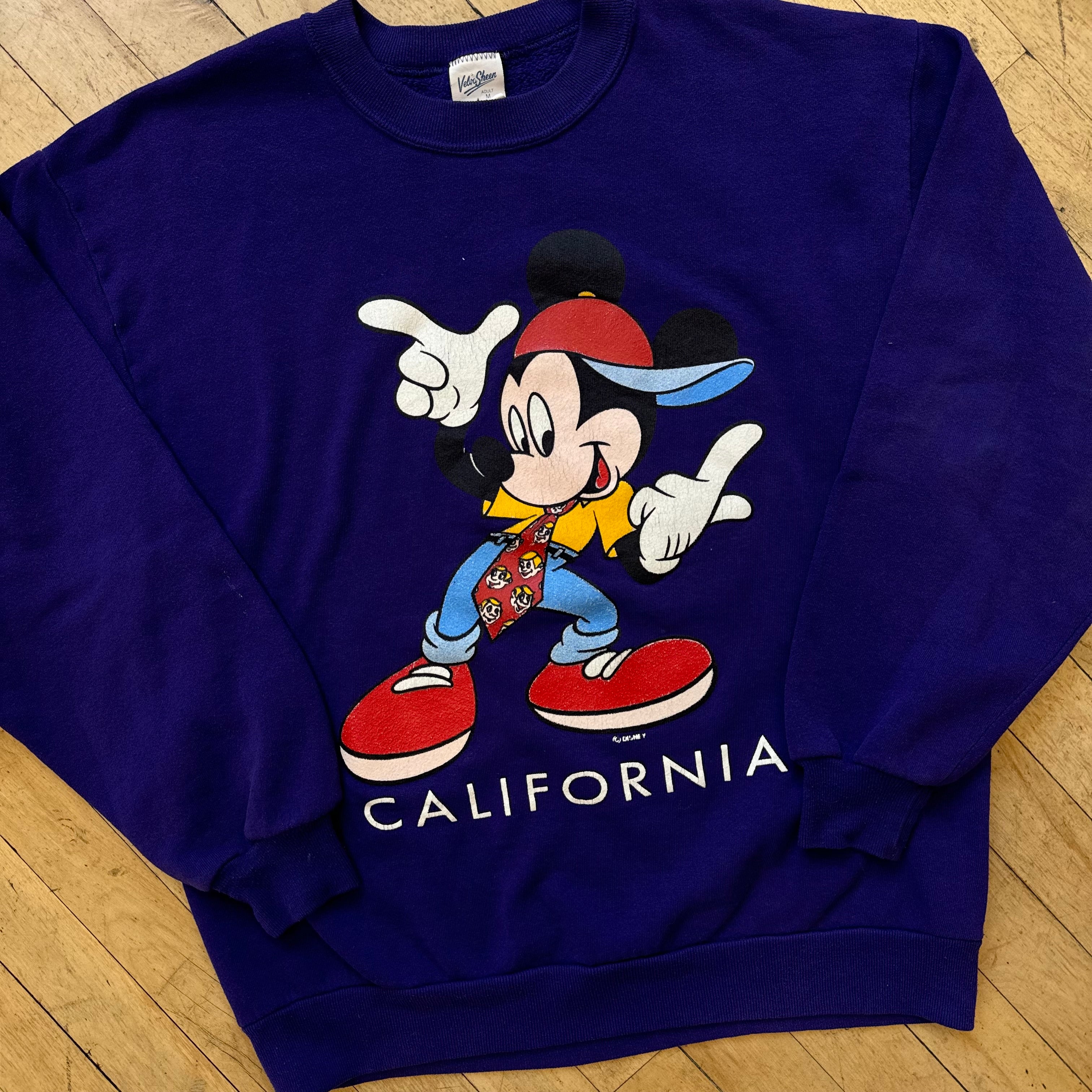Vintage Mickey Mouse California CrewNeck Sz L