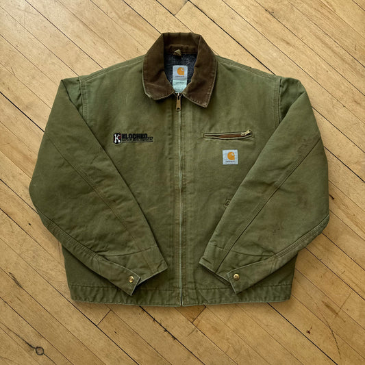 Vintage Light Olive Carhartt Detroit Jacket Sz XL