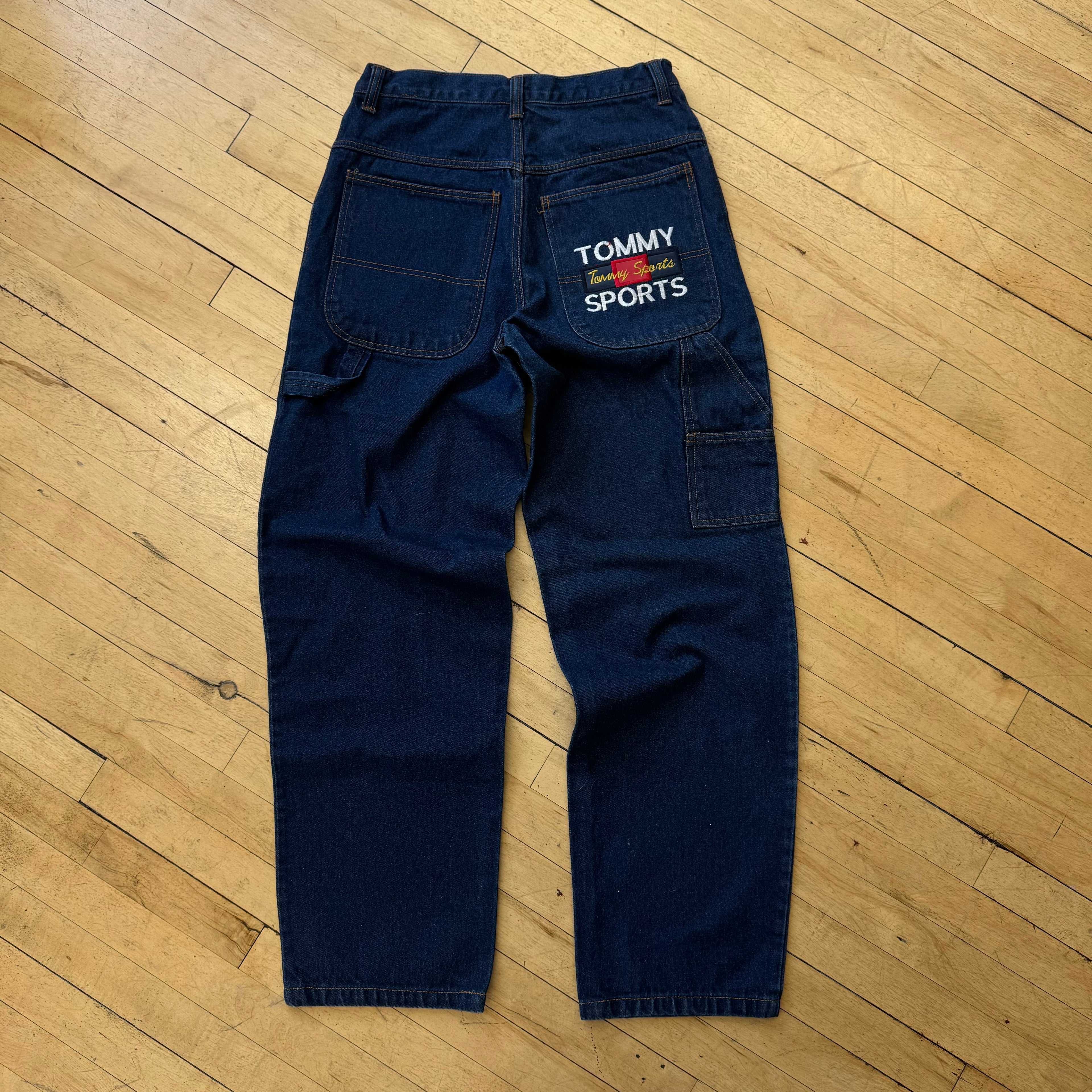 Vintage Bootleg Tommy Sports Denim Jeans Sz 32x34