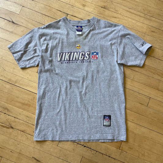 Reebok Vikings NFL SpellOut T-shirt Sz L