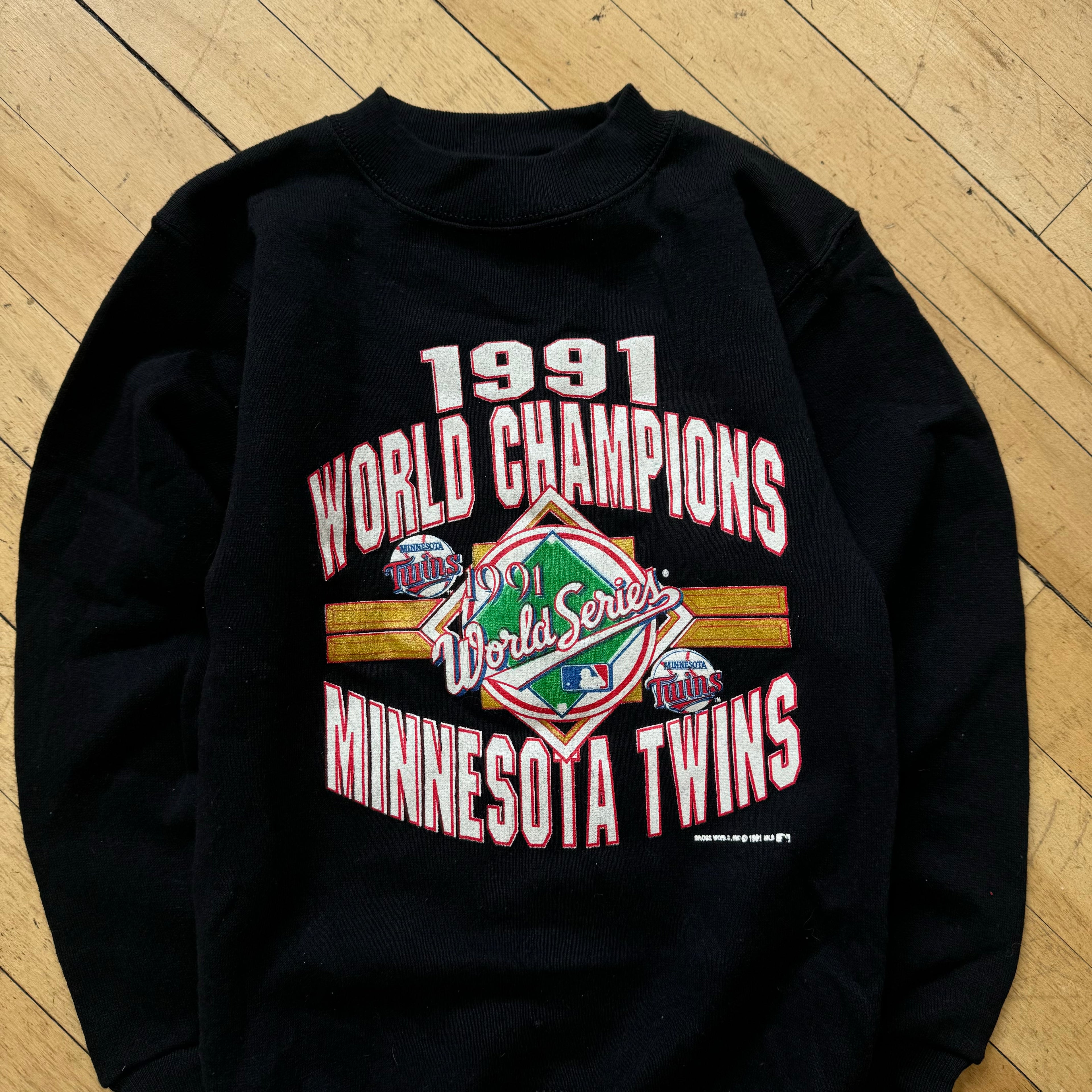 Vintage Minnesota Twins 1991 World Series CrewNeck Sz 6-8