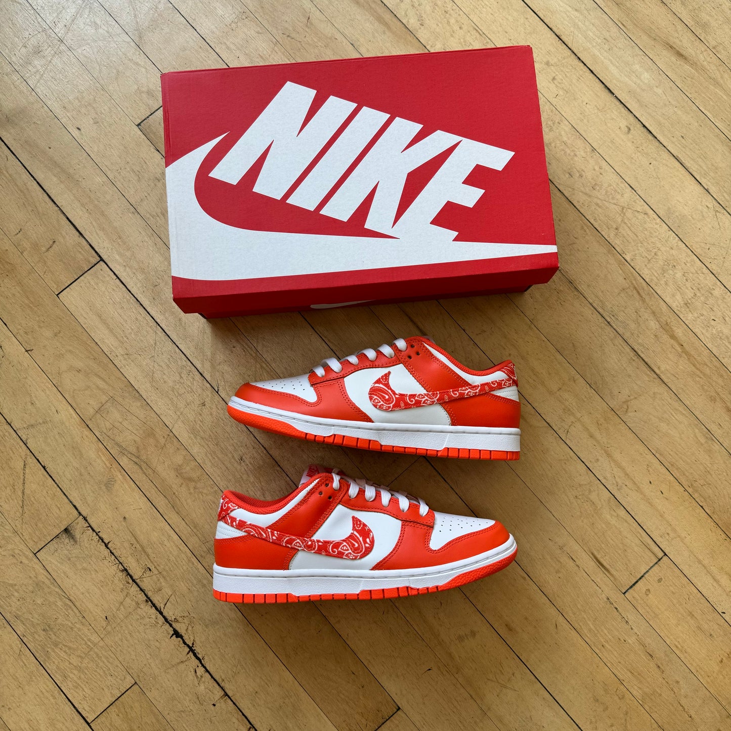 Nike Dunk Low Orange Paisley Sz 9w (DS)