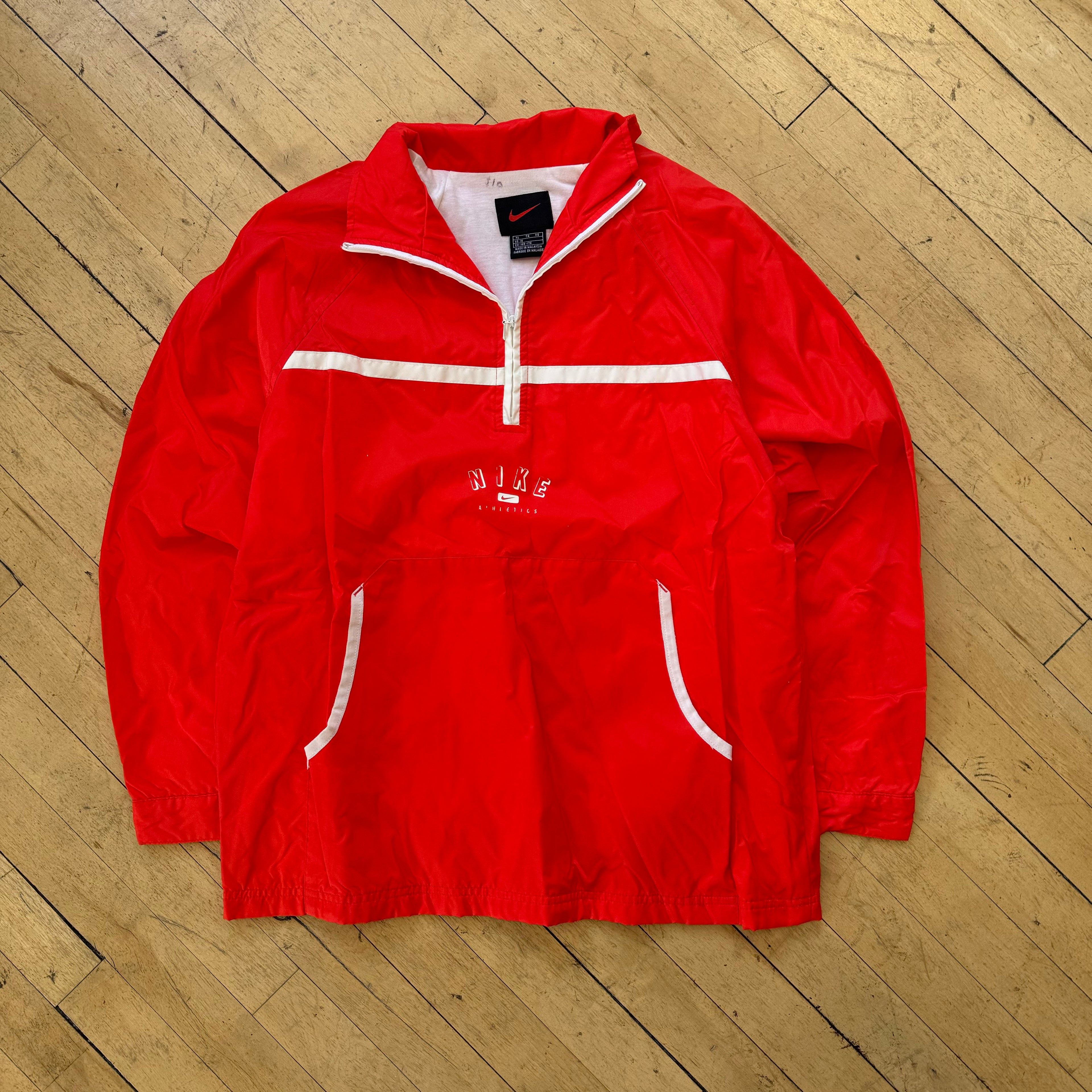 Vintage Nike Athletics Pullover Windbreaker Jacket Sz L
