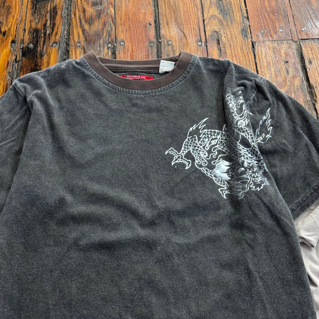 Y2K Union Bay Dragon T-shirt Sz S
