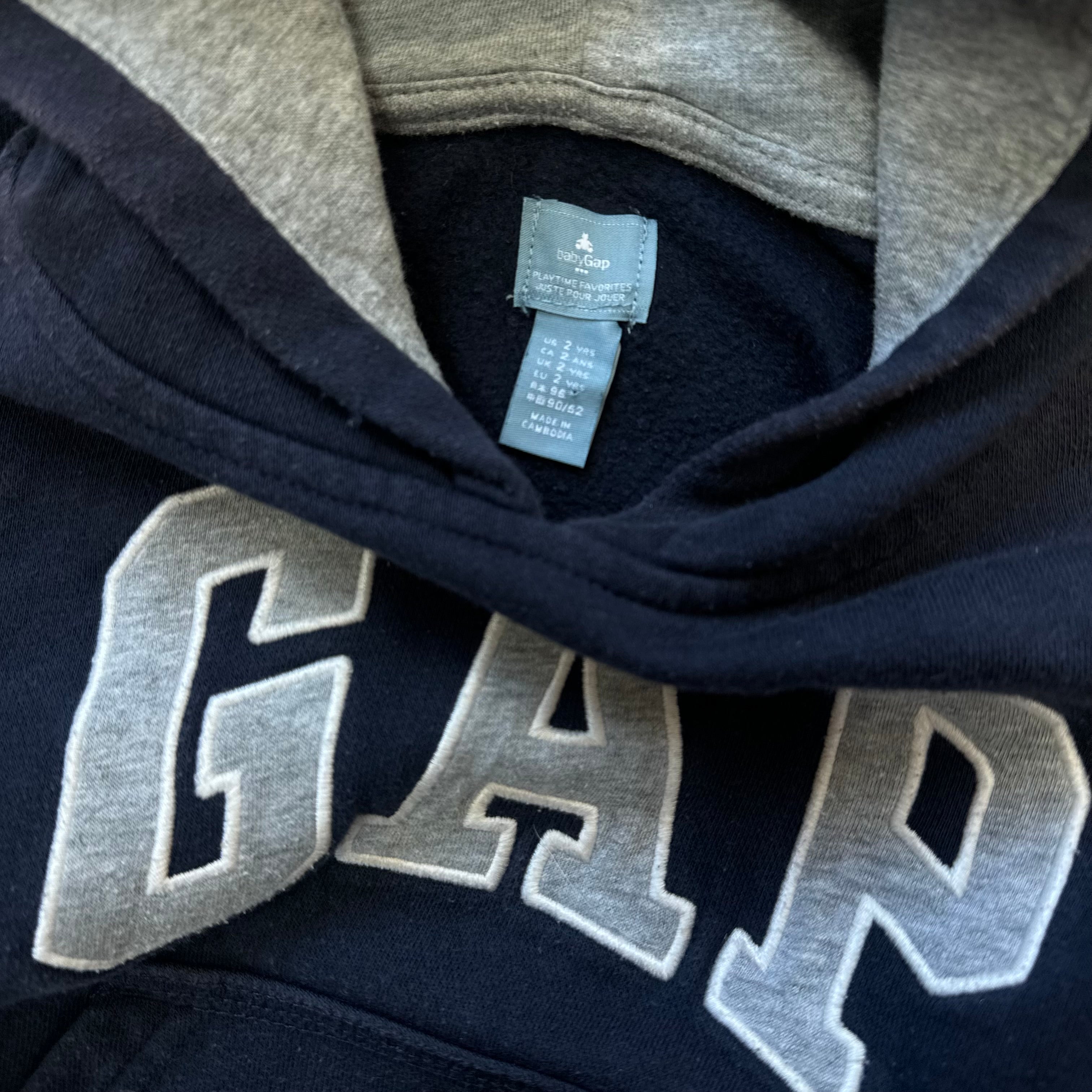 Y2K Baby Gap SpellOut Hoodie Sz 2 yrs