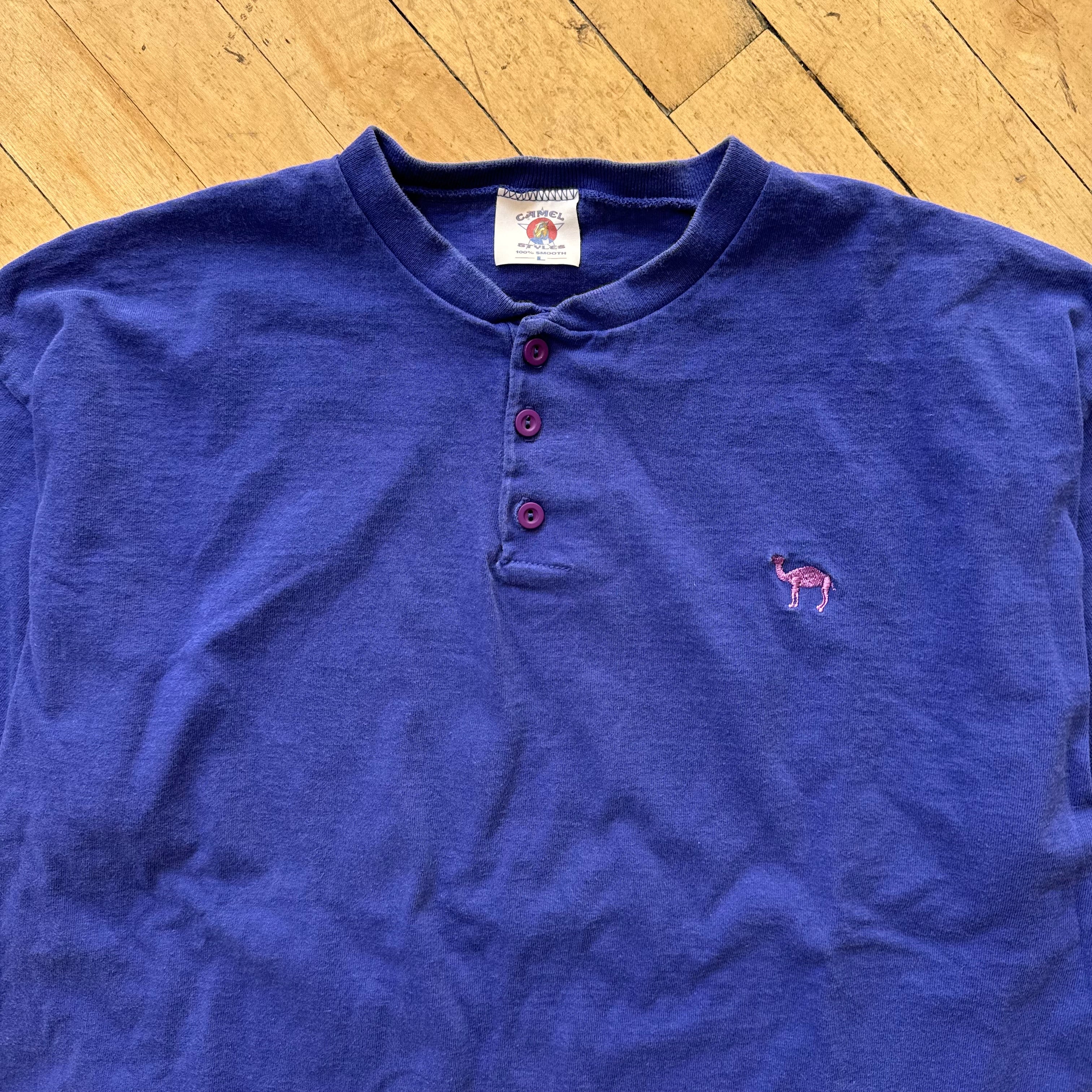 Vintage Camel Baseball T-shirt Sz L