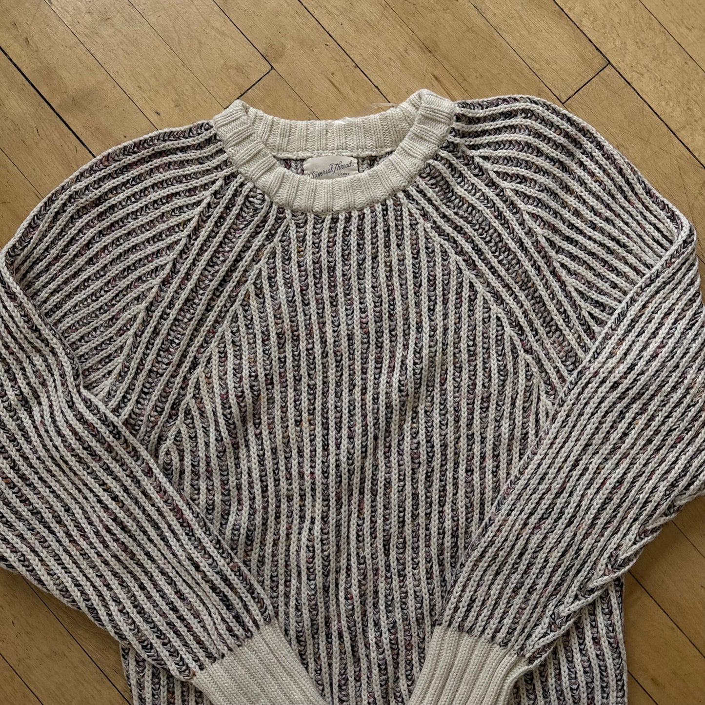 Vanished Thread Striped Sweater Sz M