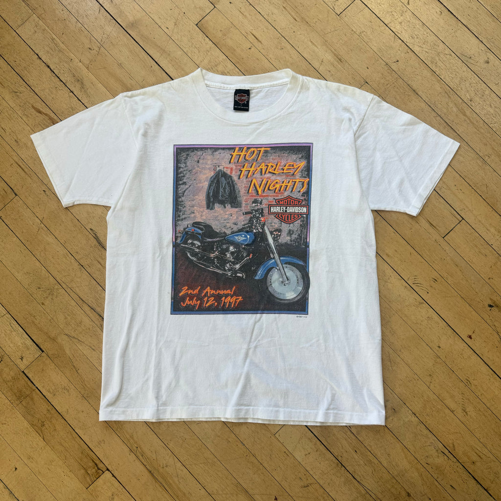Vintage Hot Harley Nights Sioux Falls T-shirt Sz L