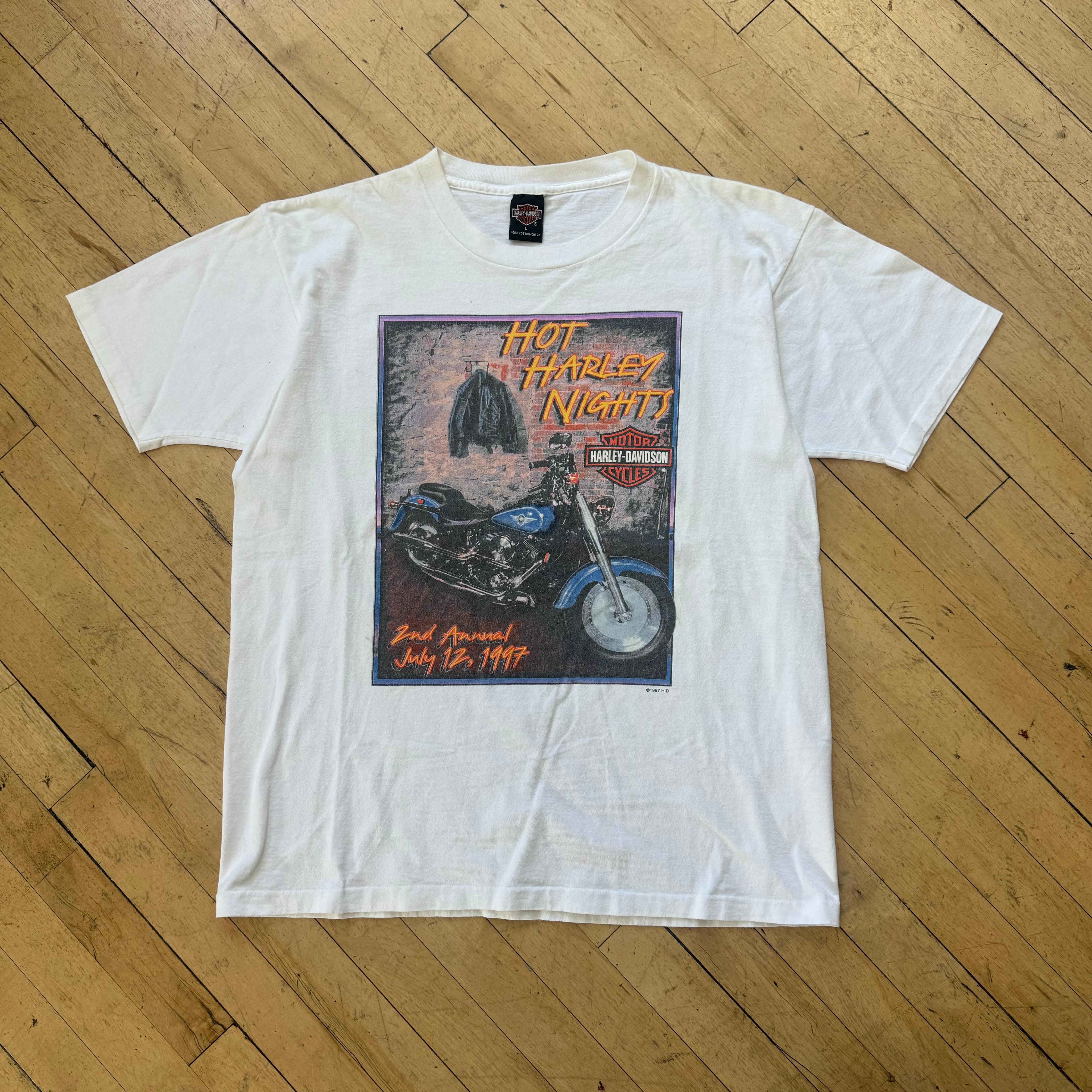 Vintage Hot Harley Nights Sioux Falls T-shirt Sz L