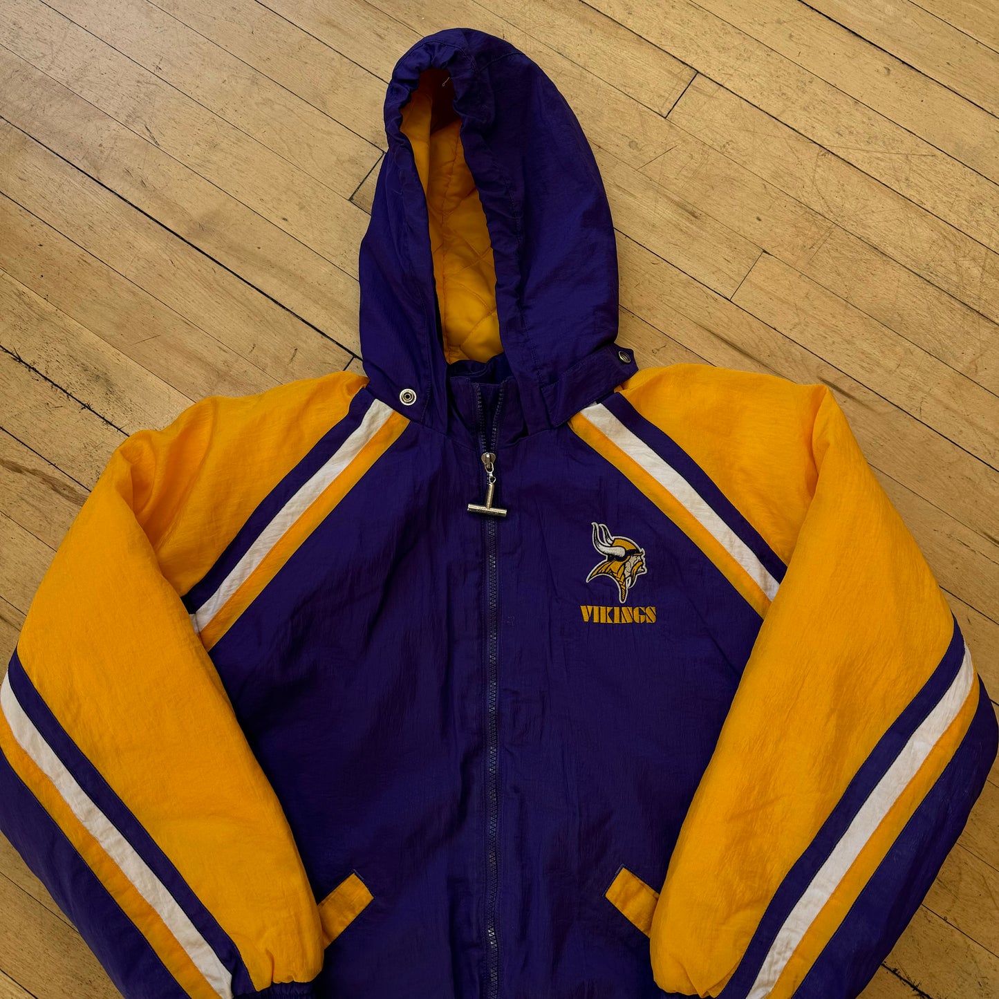 Vintage Minnesota Vikings Puffer Jacket Sz S