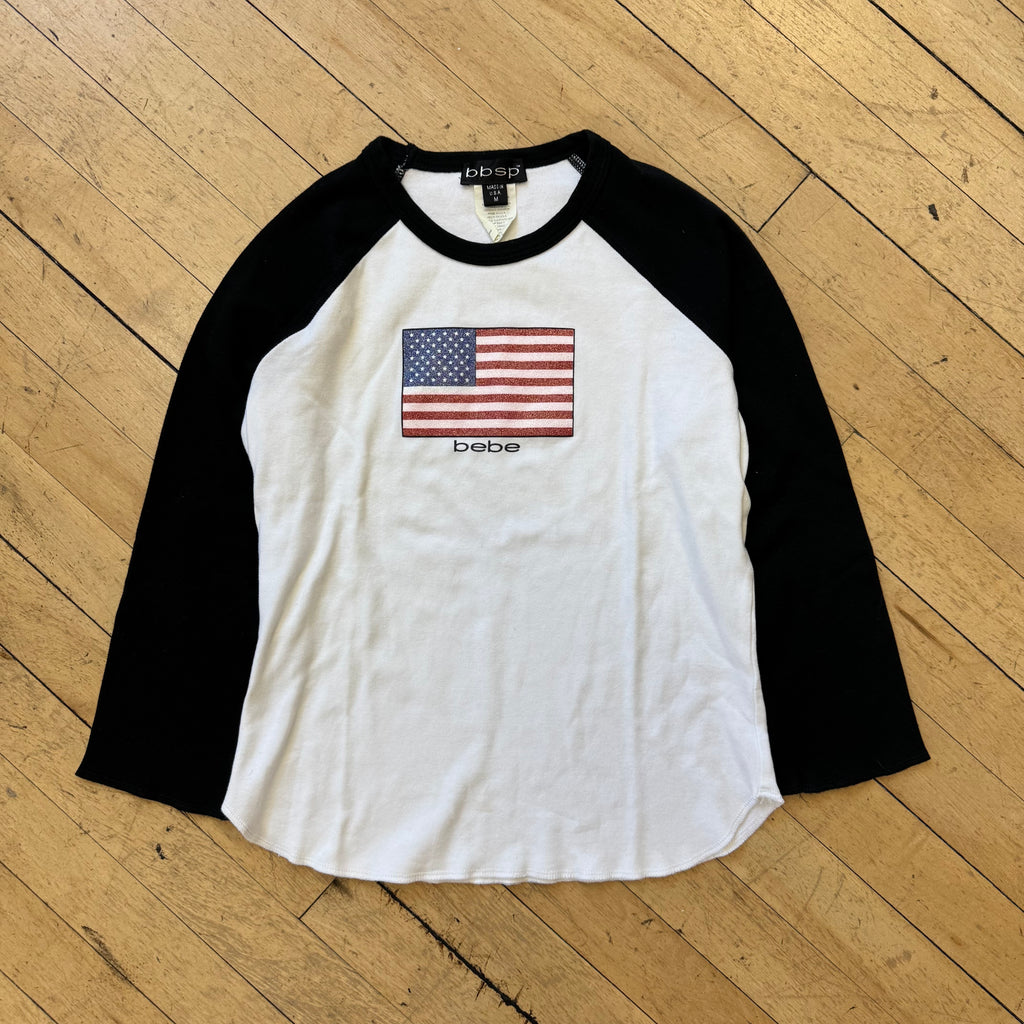 Vintage BeBe Flag T-shirt Sz M
