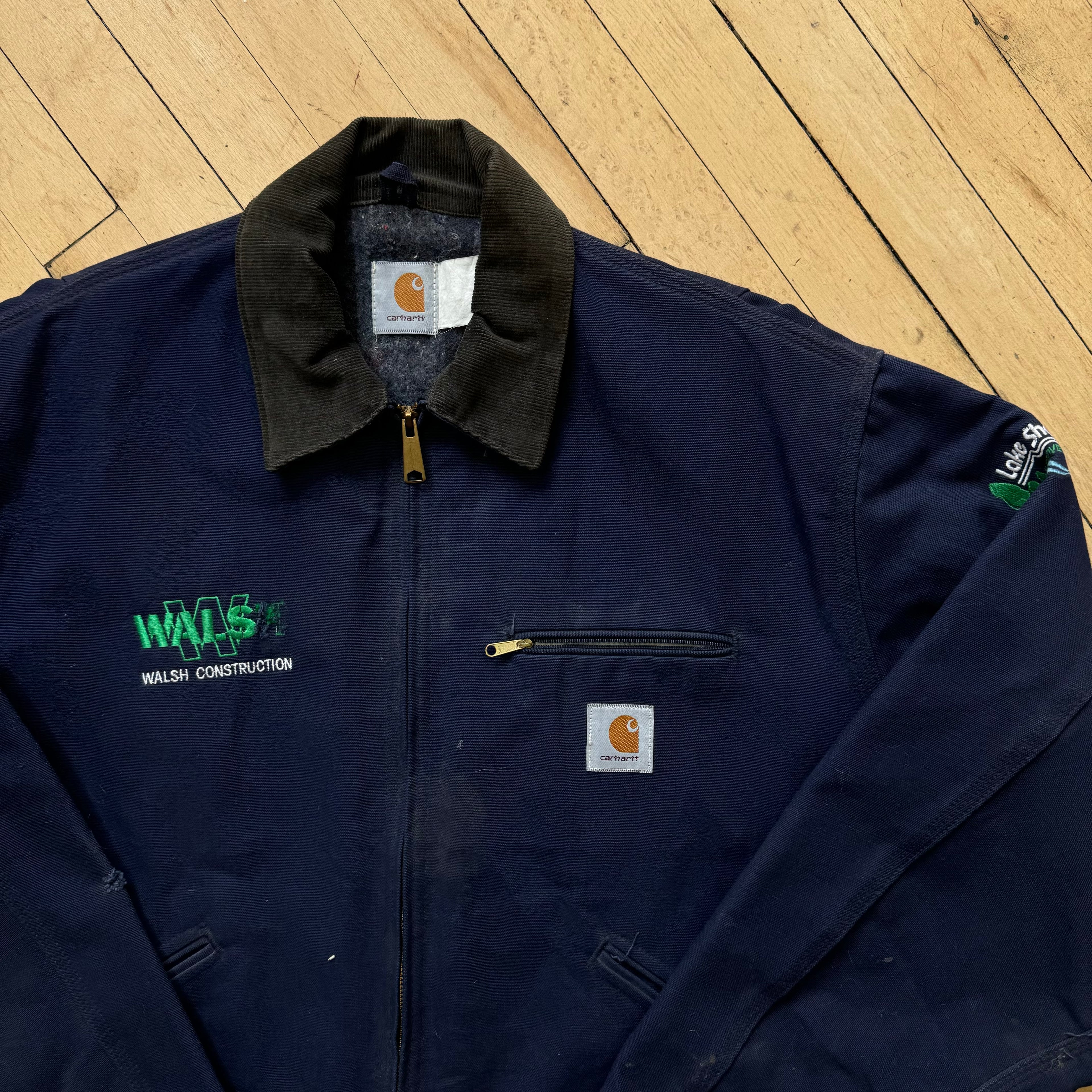 Vintage Navy Carhartt Detroit Jacket Sz L