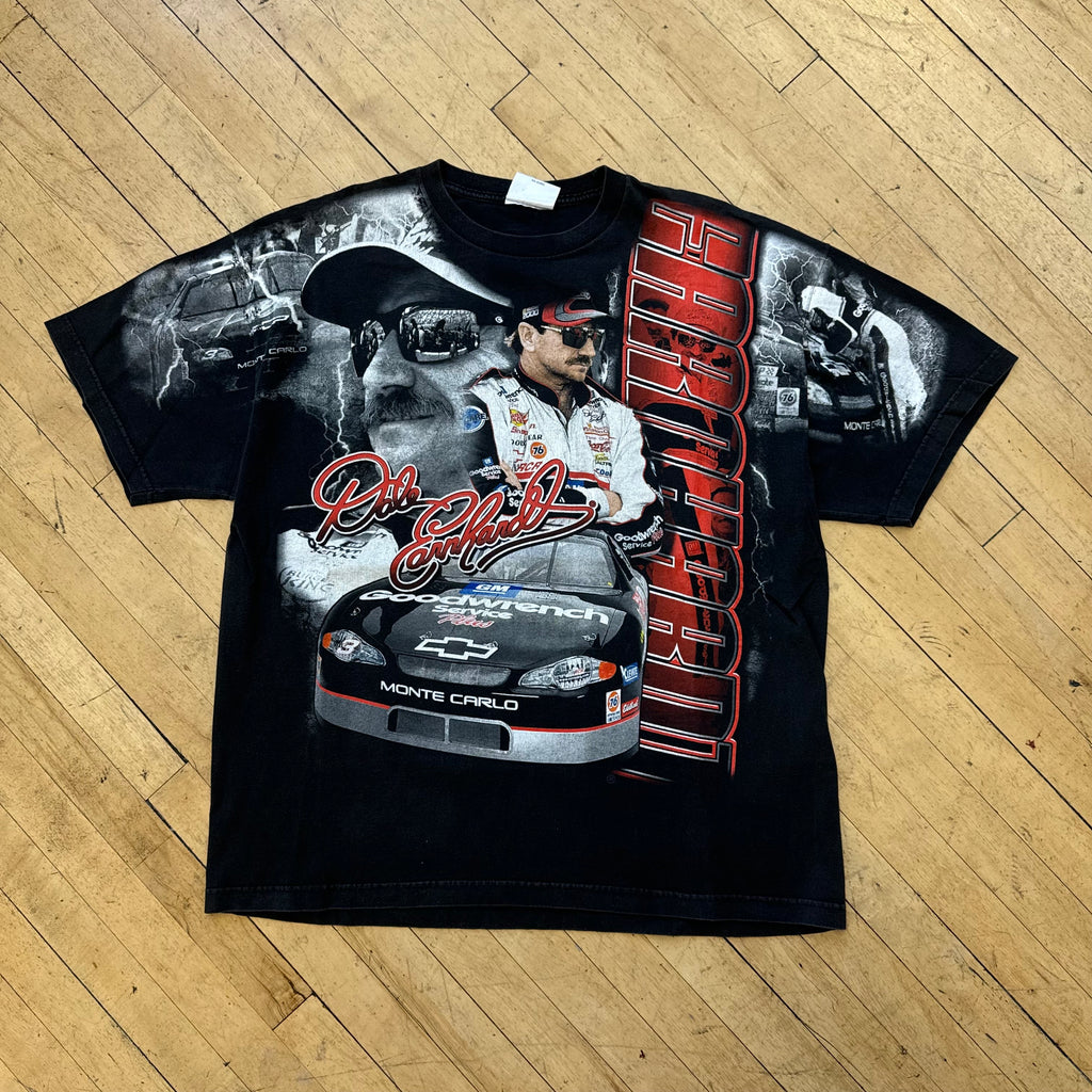 Vintage Dale Earnhardt Nascar AOP T-shirt Sz XL