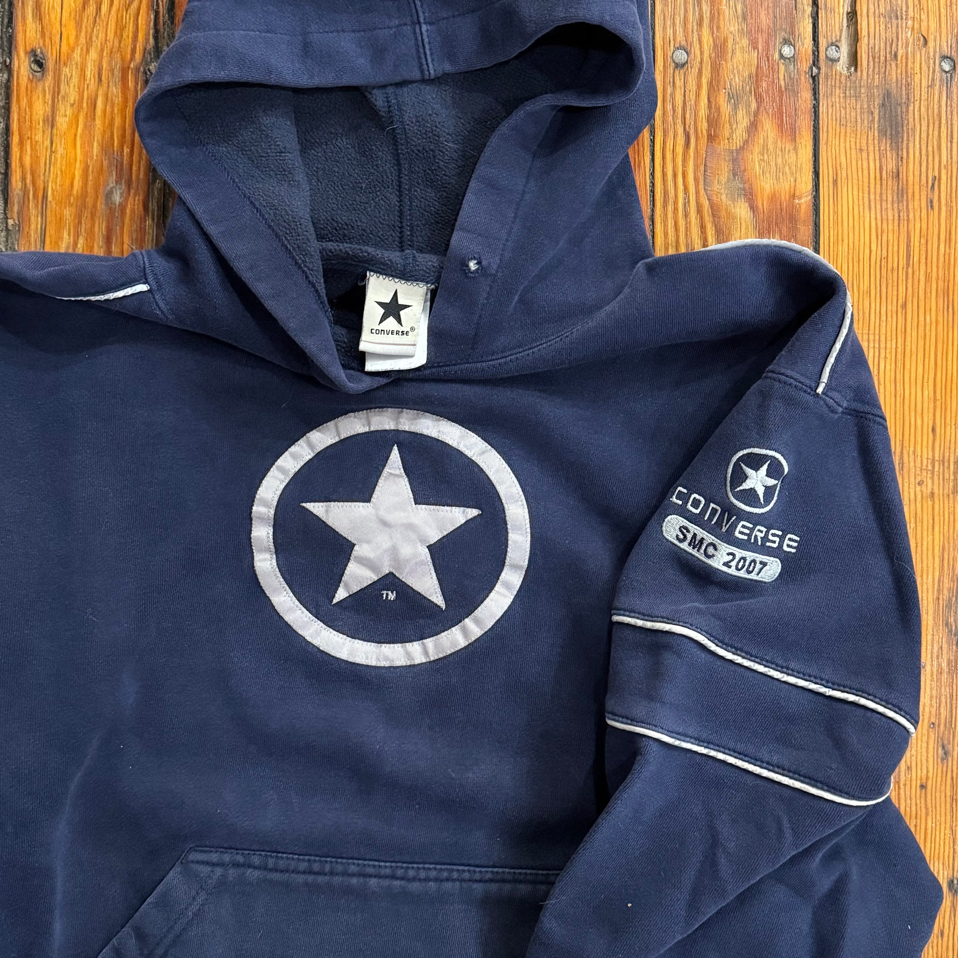 Y2K Converse Embroidered Hoodie Sz M