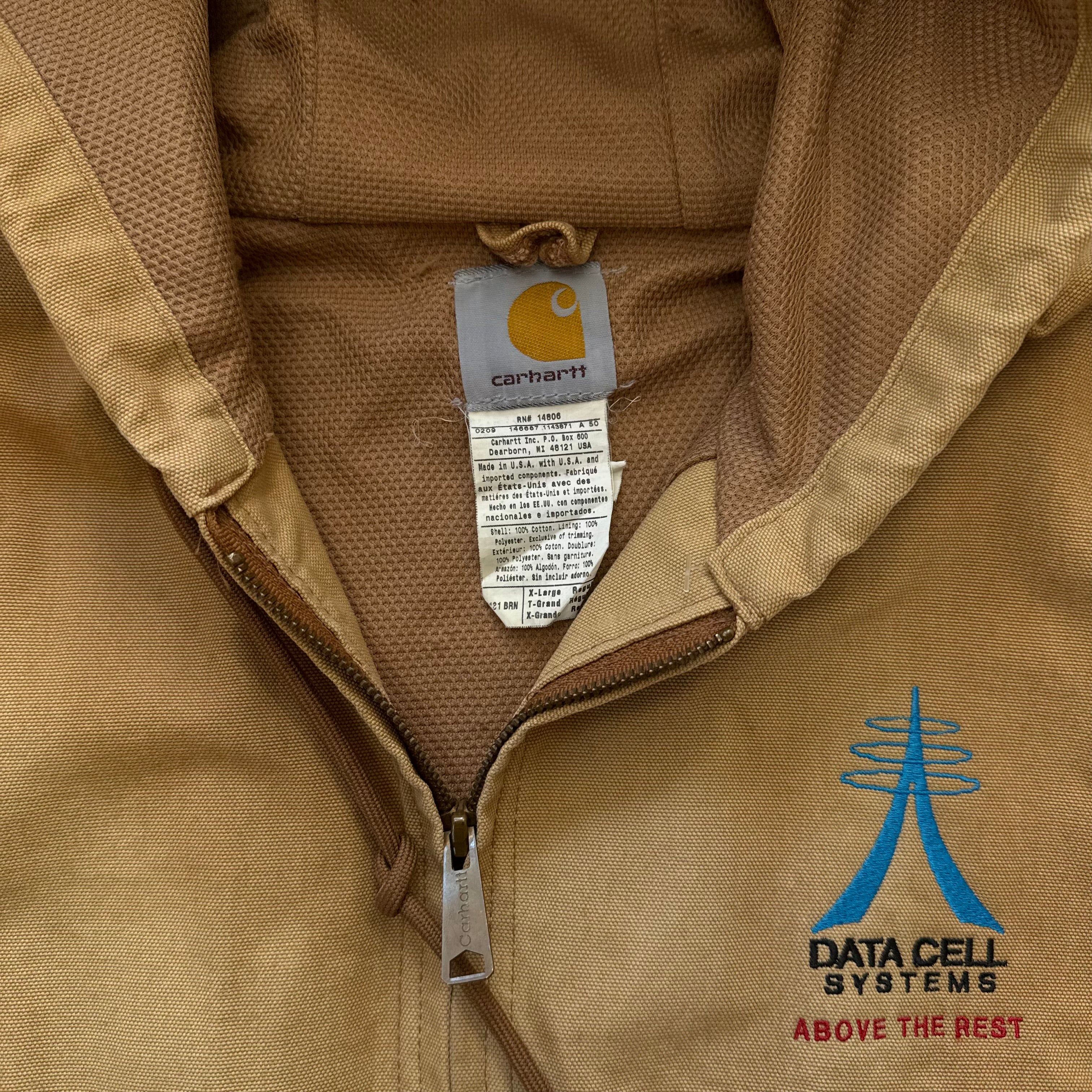 Vintage Carhartt hooded Active Jacket Sz XL