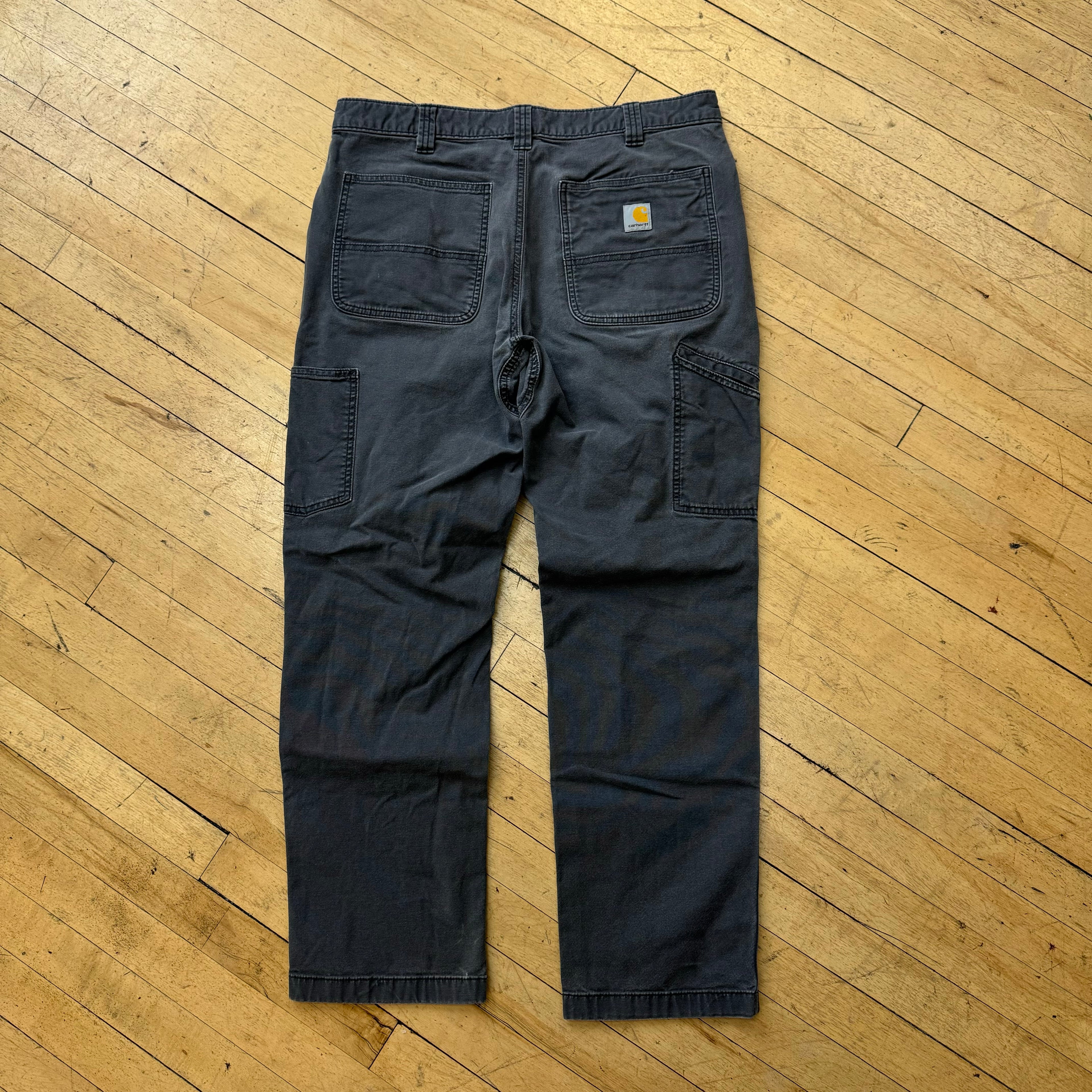 Y2K Grey Carhartt Khaki Double Knee Pants Sz 36x32