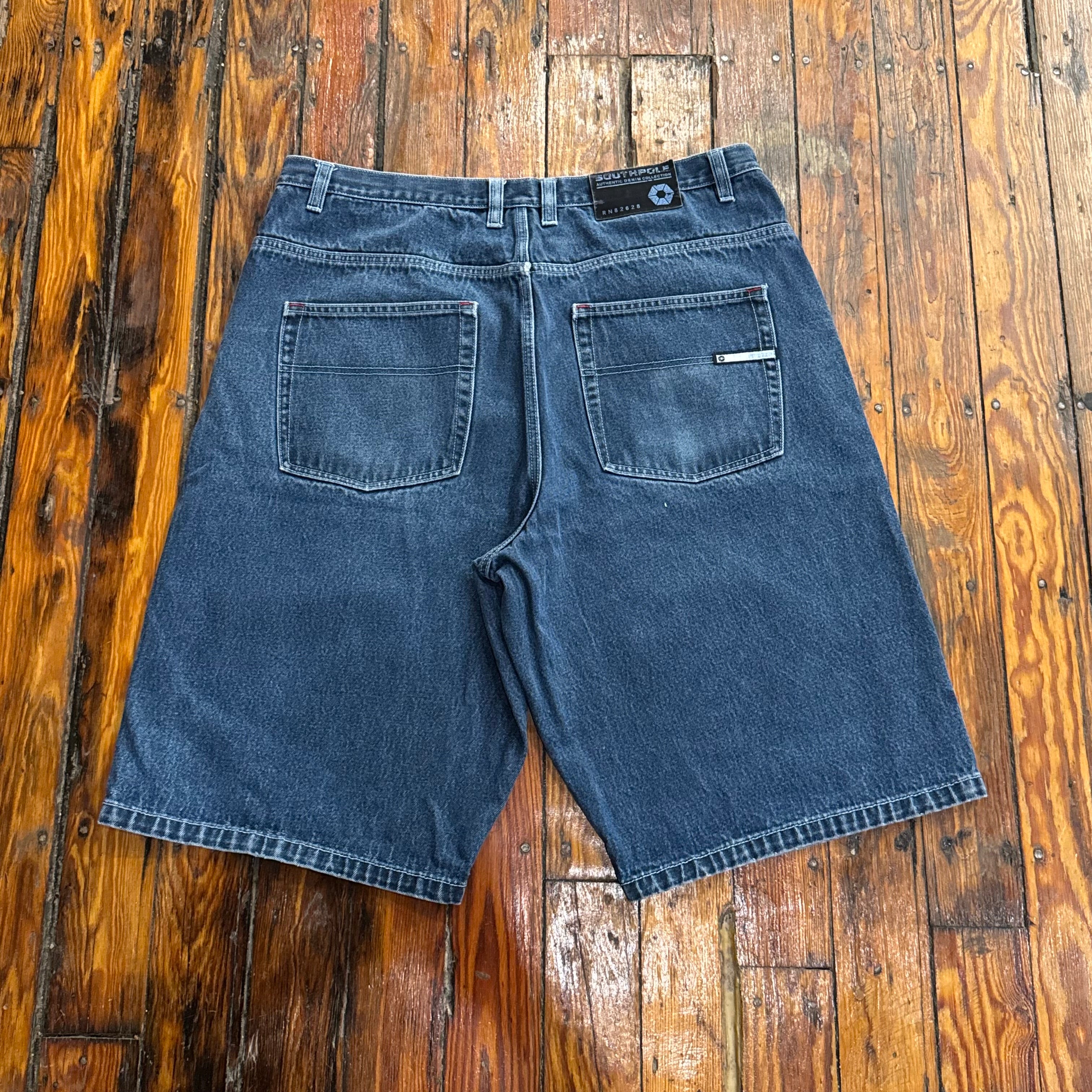 Y2K South Pole Denim Jean Shorts Sz 42
