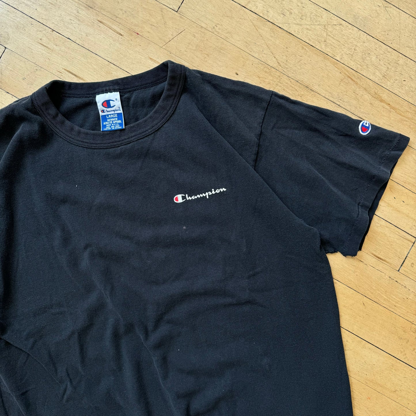 Vintage Champion SpellOut T-shirt Sz L