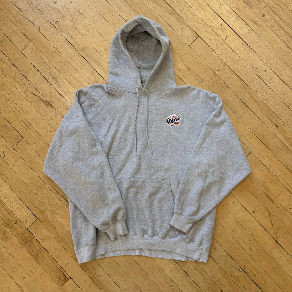 Vintage Miller Lite Embroidered Hoodie Sz L