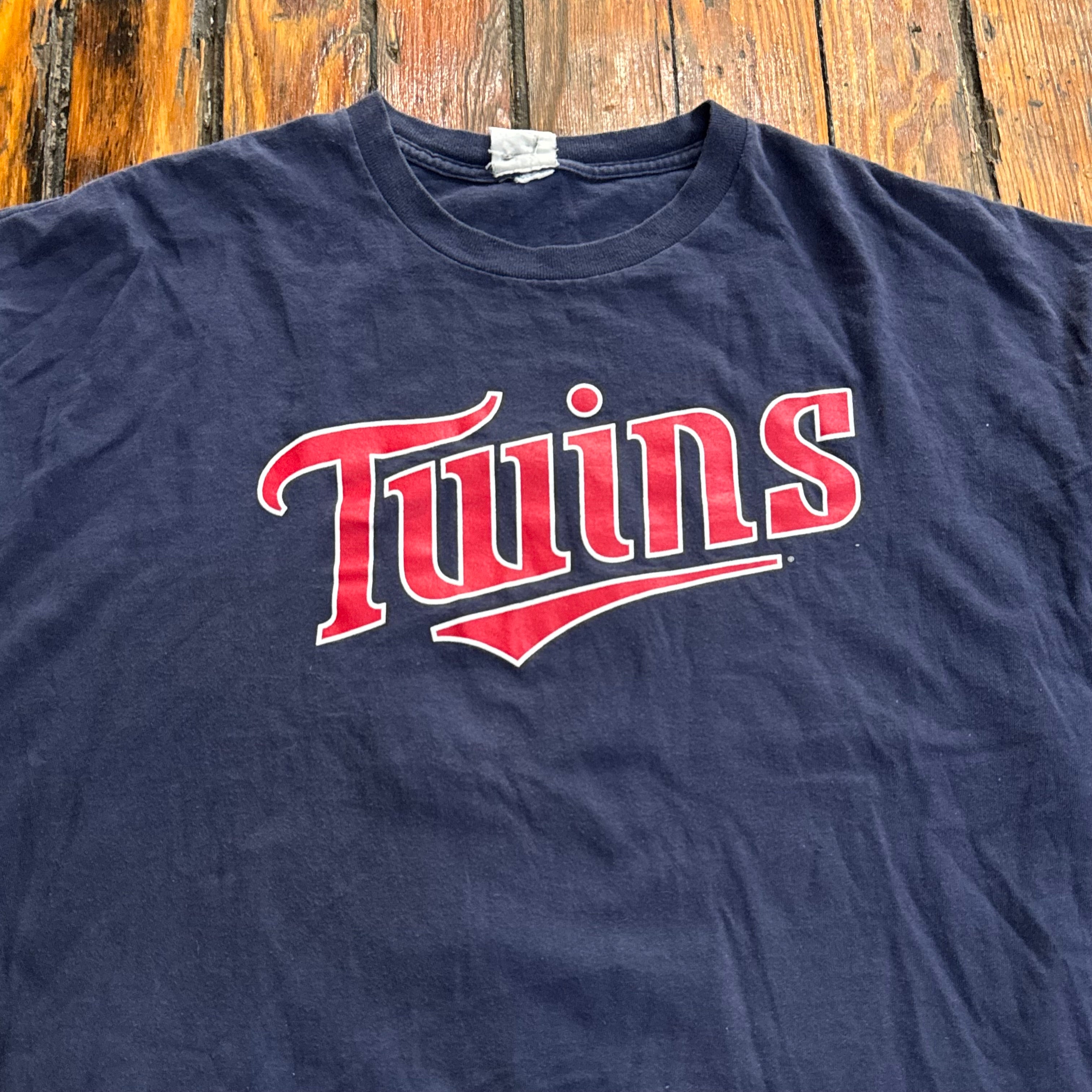 Vintage Twins Punto Jersey T-shirt Sz XXL